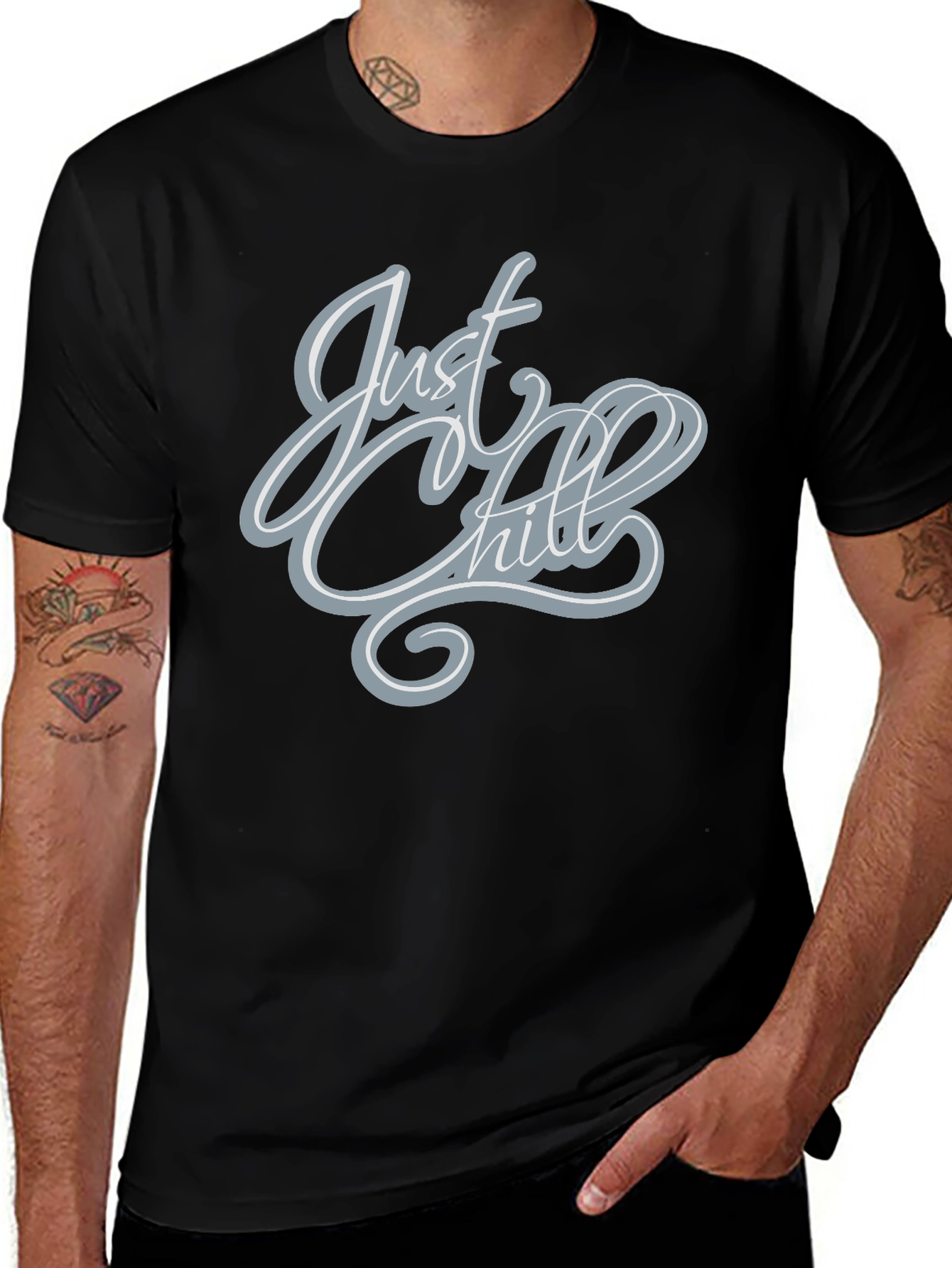 Just Chill Graphic Tee - Casual Comfort