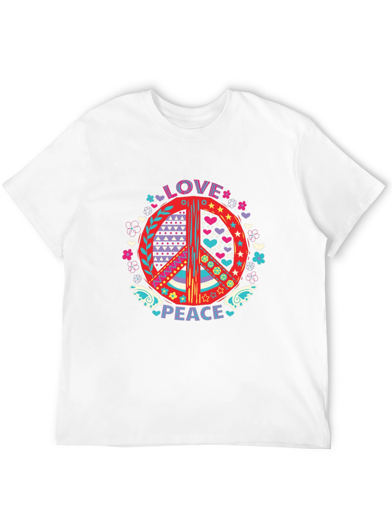Love & Peace Graphic T-Shirt