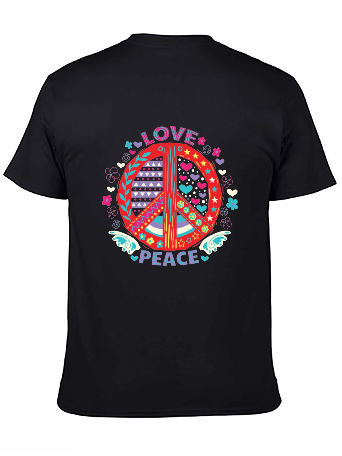 Love & Peace Graphic T-Shirt