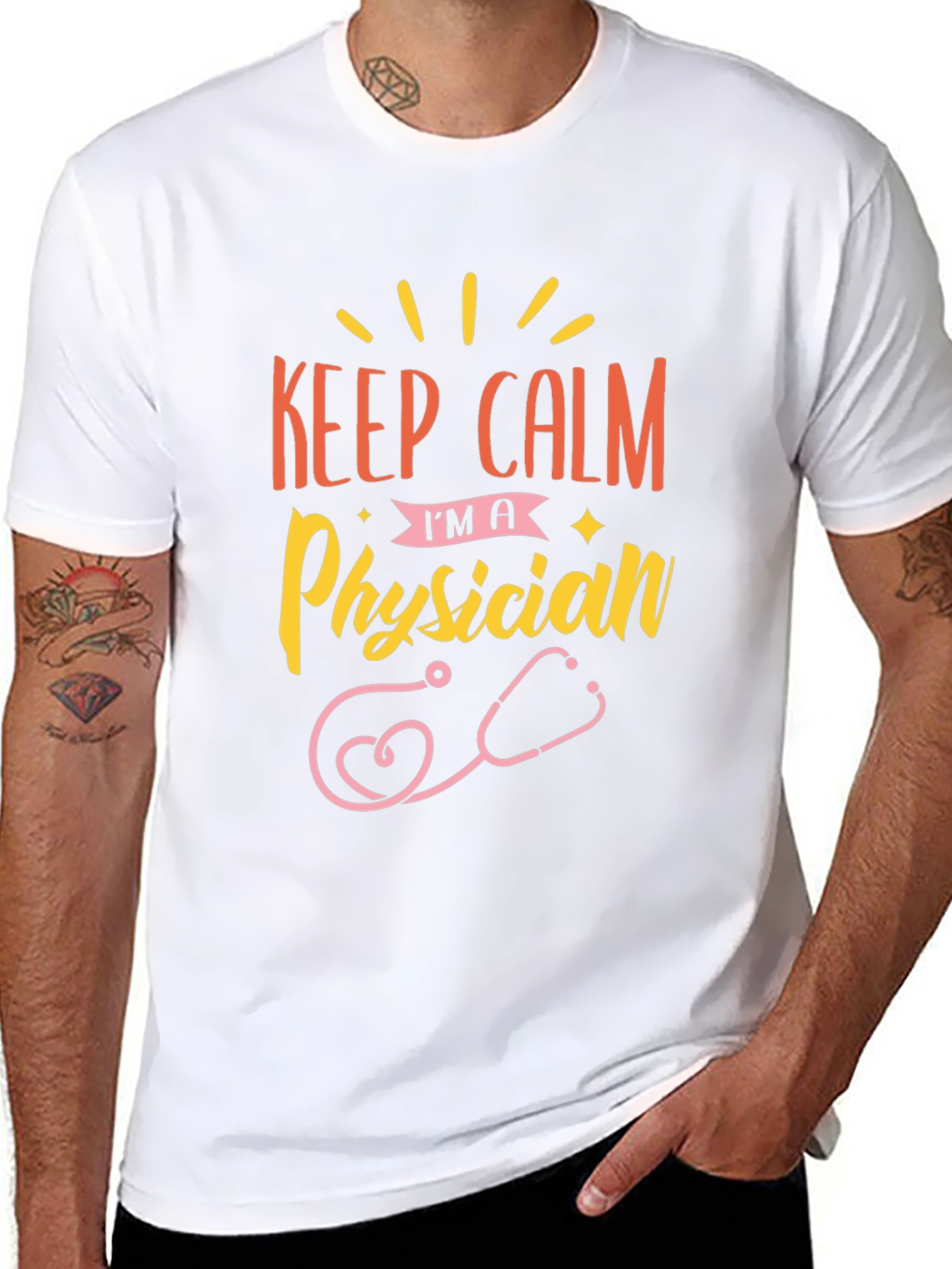 Keep Calm Im A Physician Graphic Tee
