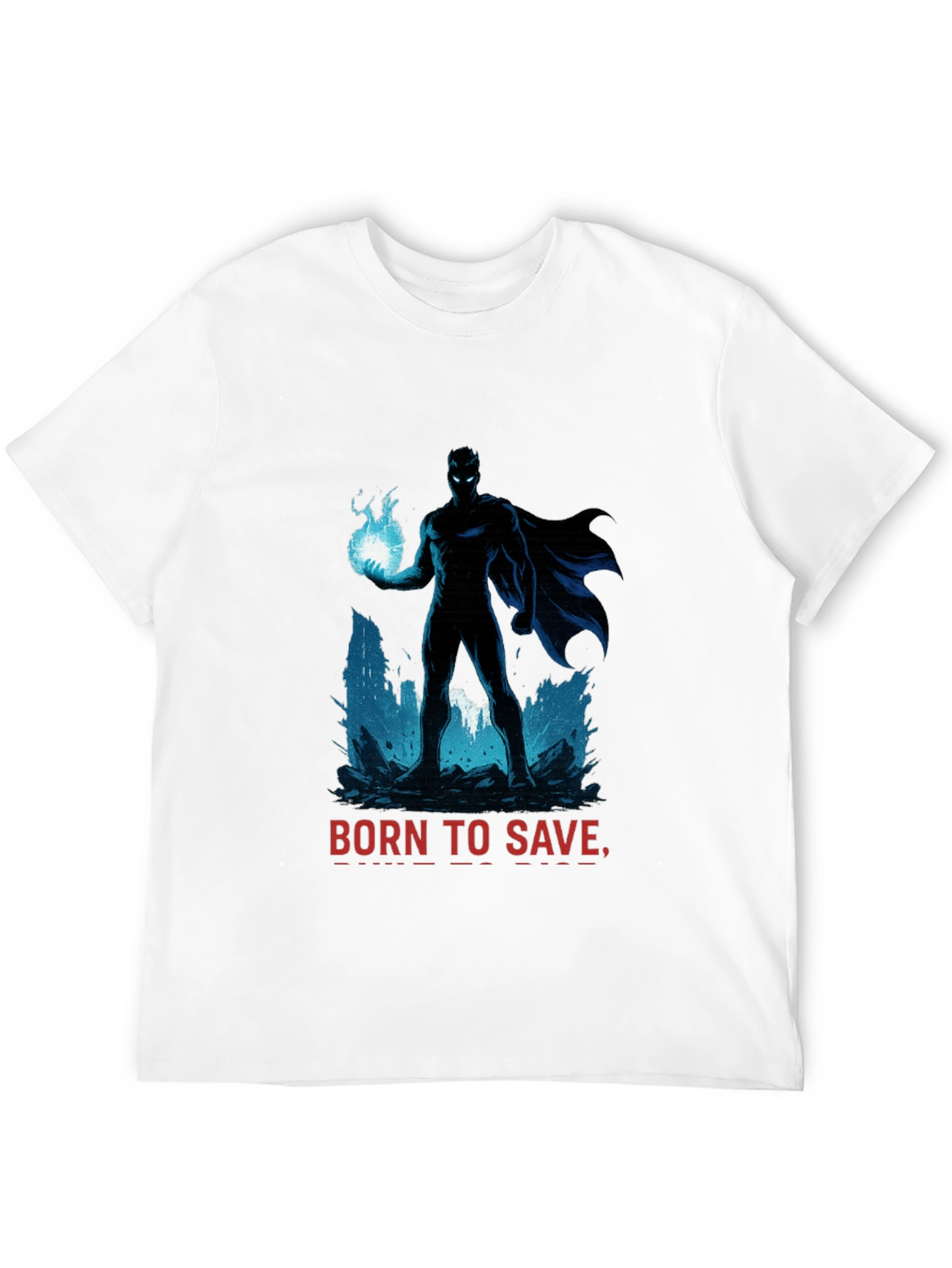 Born to Save Superhero T-Shirt - Black
