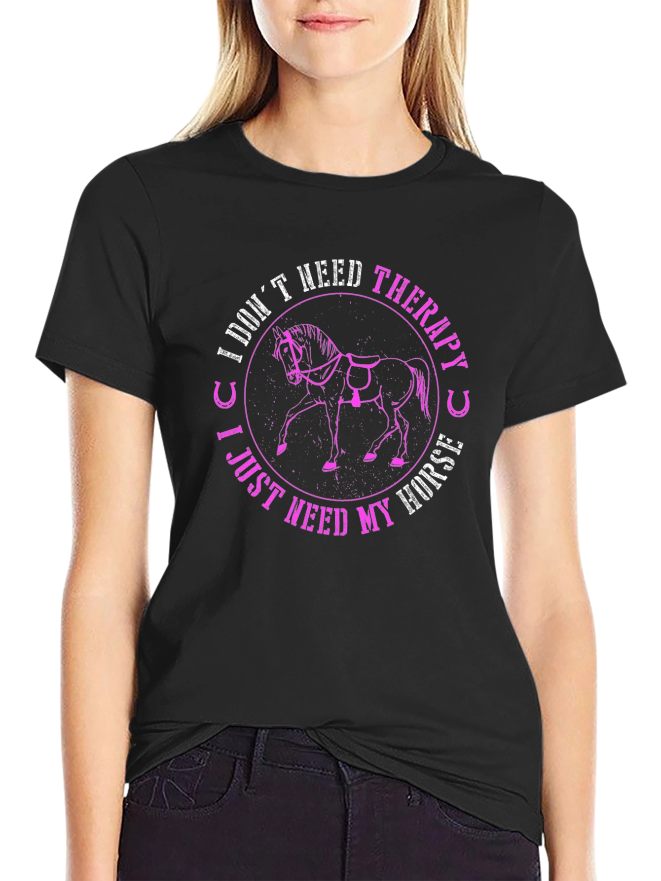 I Dont Need Therapy Horse T-Shirt