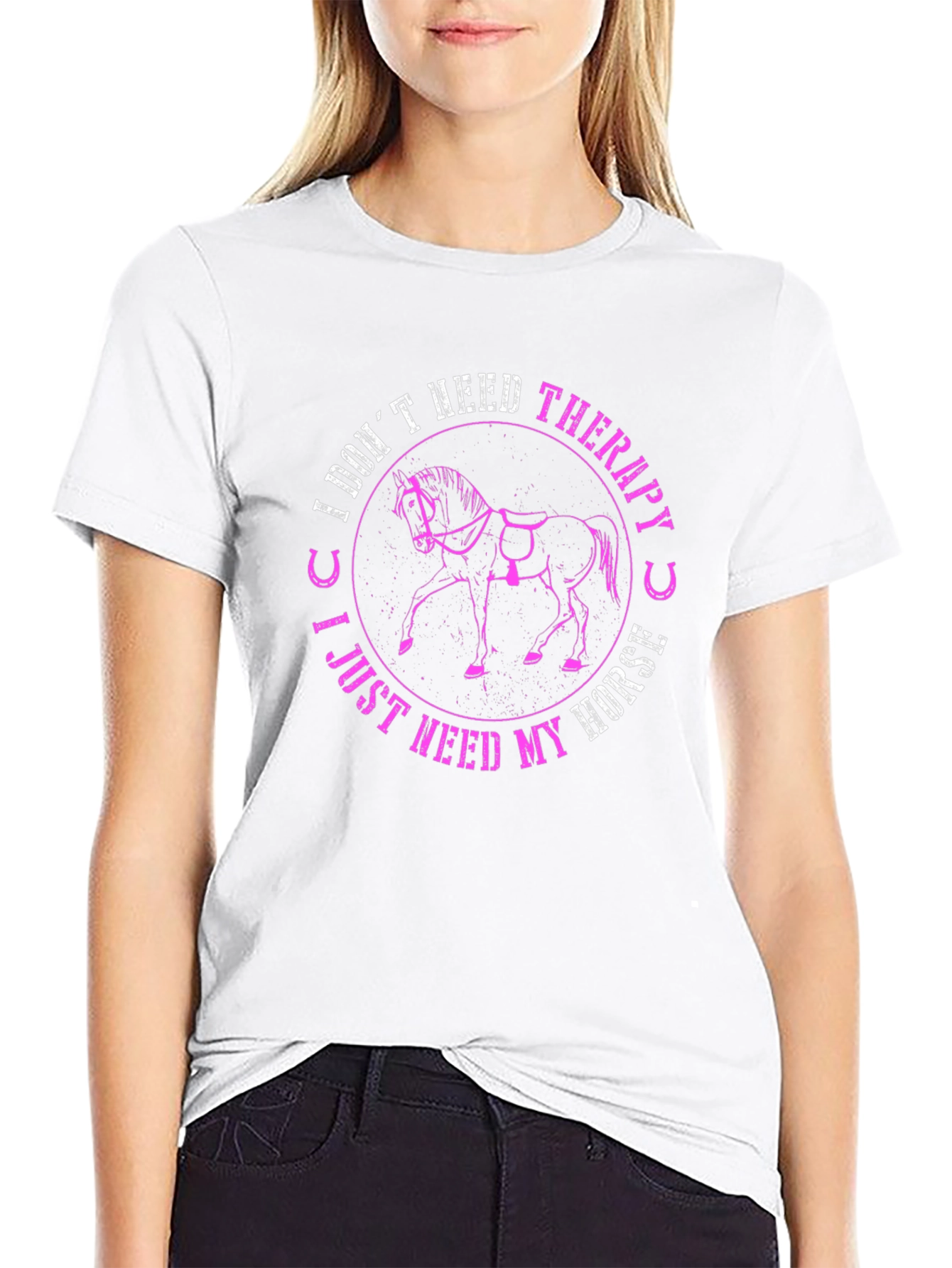 I Dont Need Therapy Horse T-Shirt