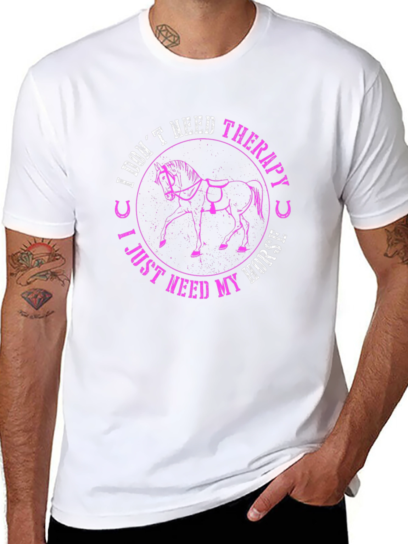 I Dont Need Therapy Horse T-Shirt