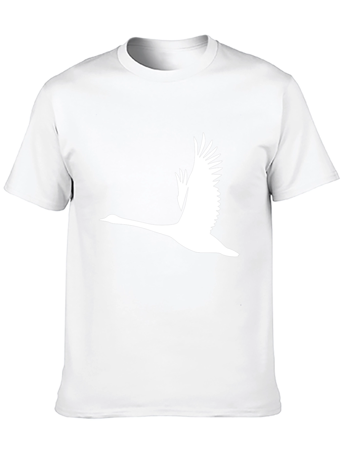 Mens Black T-Shirt with Flying Goose Graphic