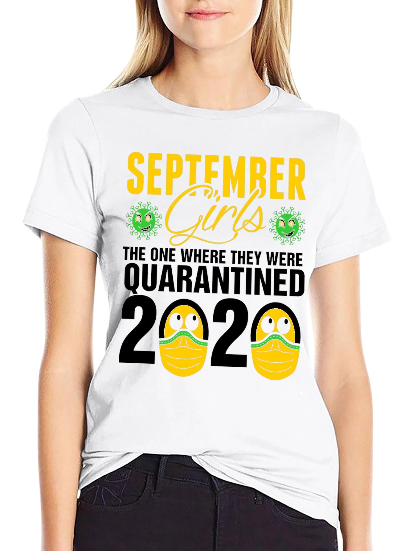 September Girls Quarantined 2020 Black T-Shirt