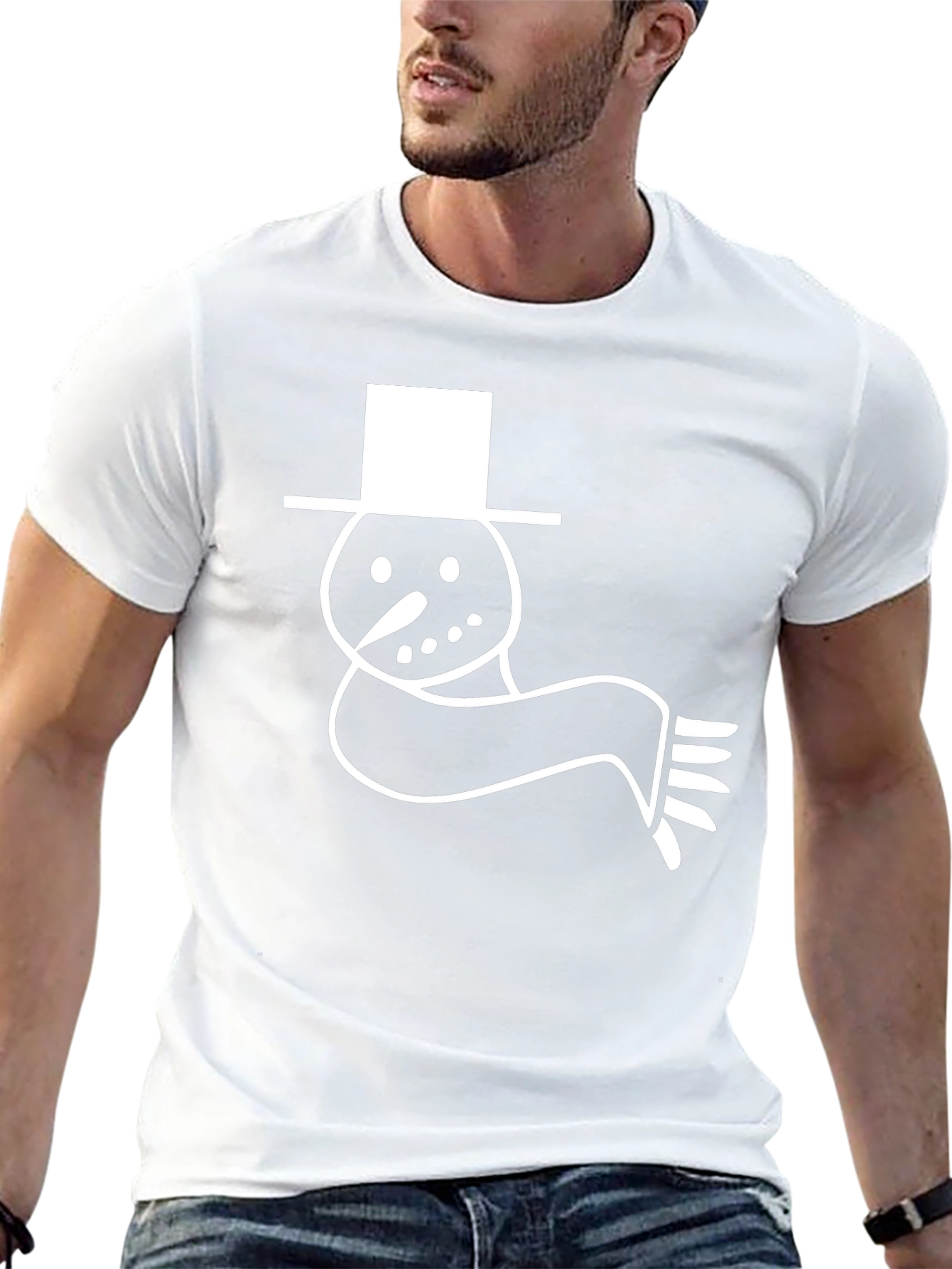Snowman Graphic Tee - Winter Holiday T-Shirt