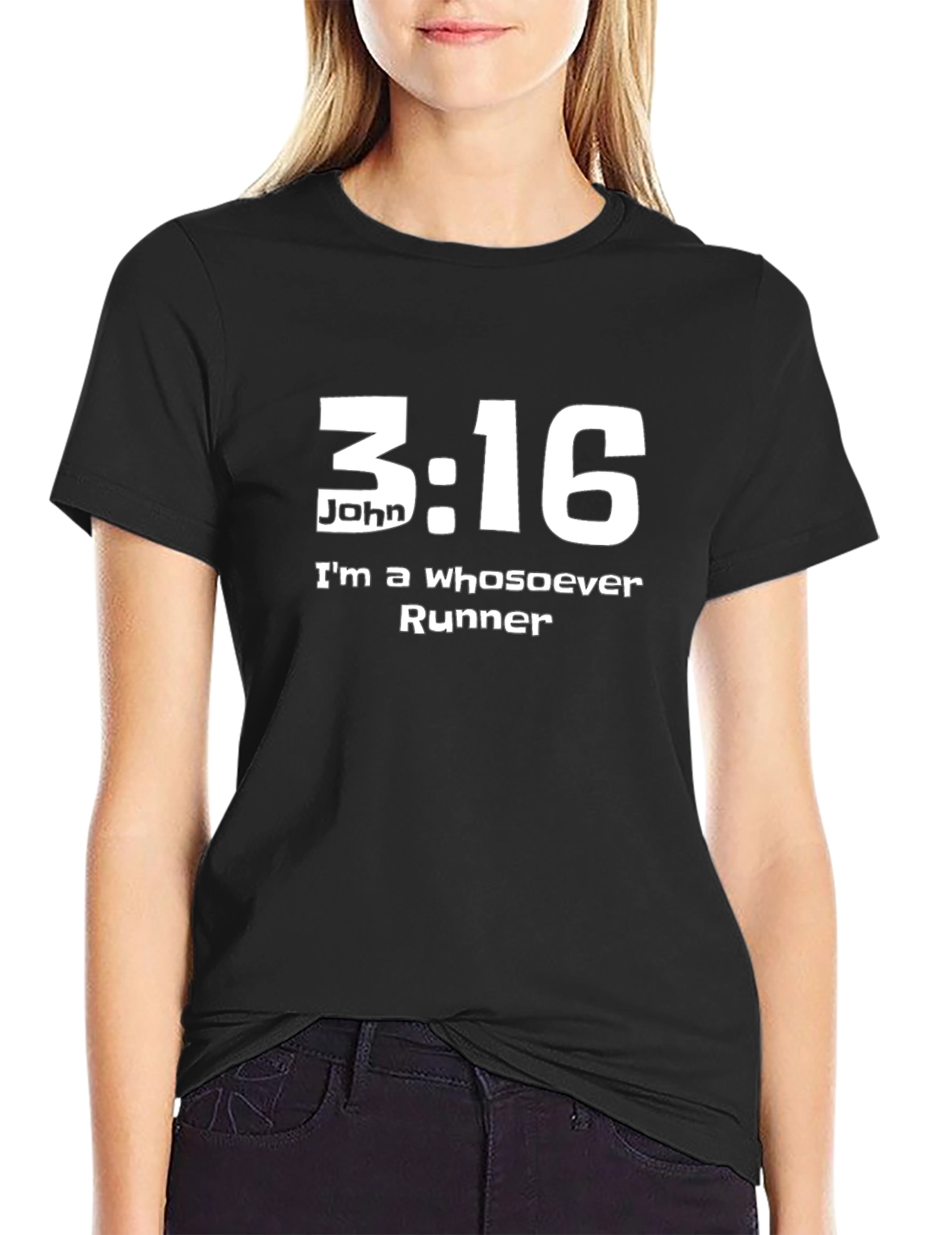 John 3:16 Whosoever Runner T-Shirt