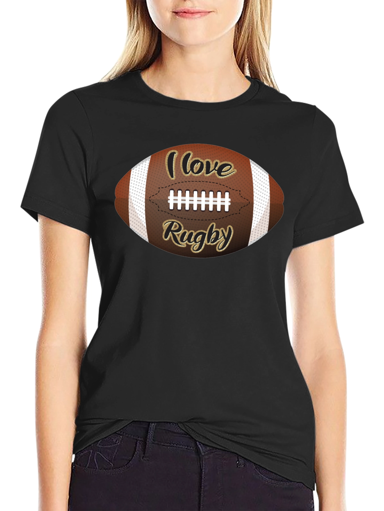 I Love Rugby T-Shirt - Sports Fan Apparel