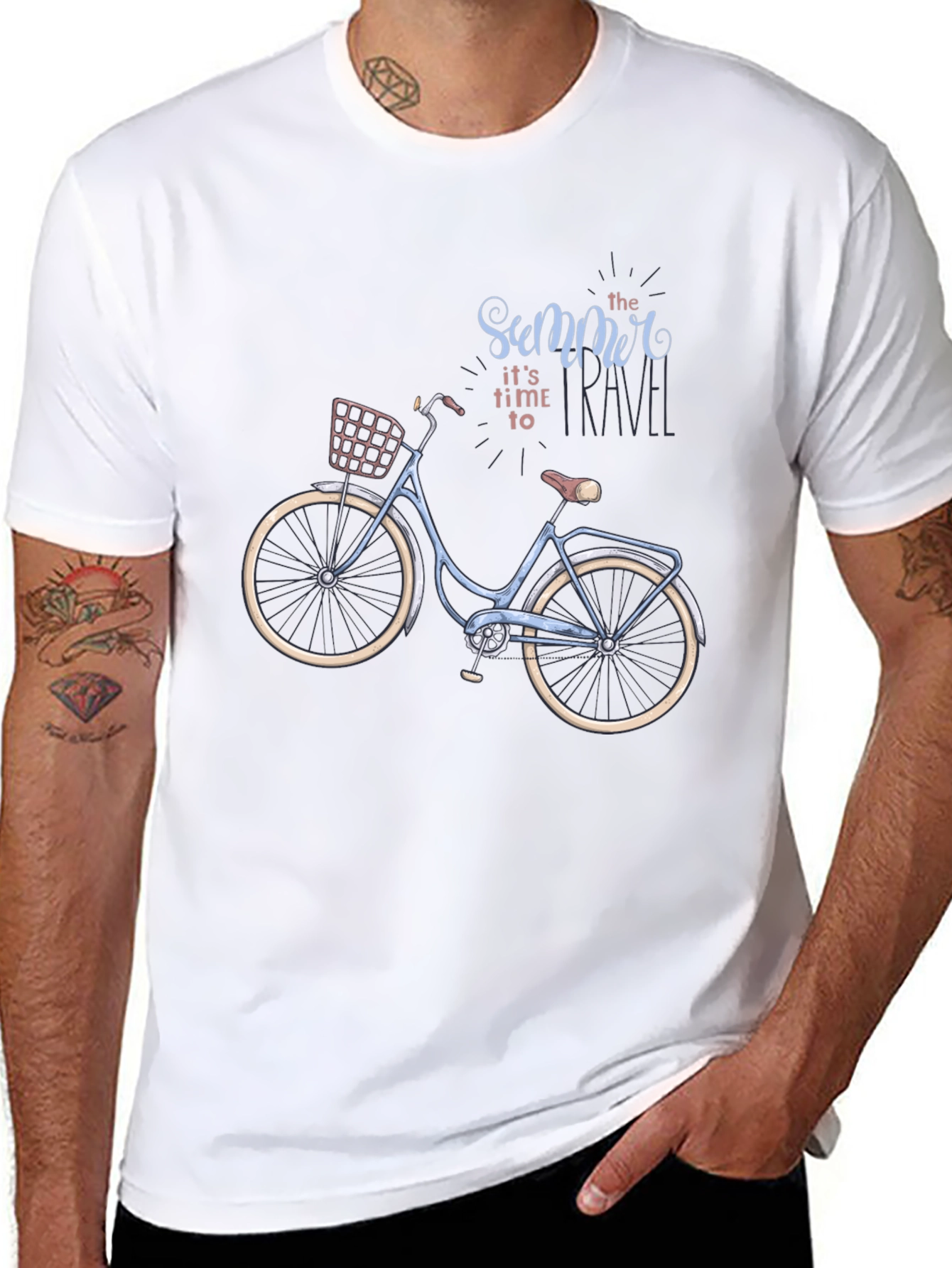 Summer Travel Bicycle Graphic Tee