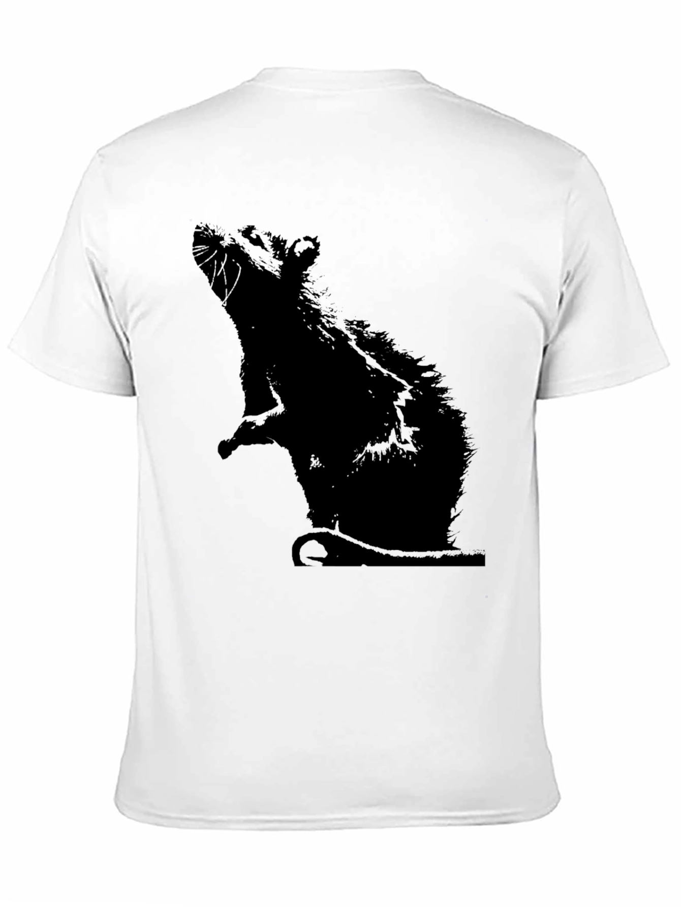Rat Silhouette Graphic Tee - Classic Black T-Shirt