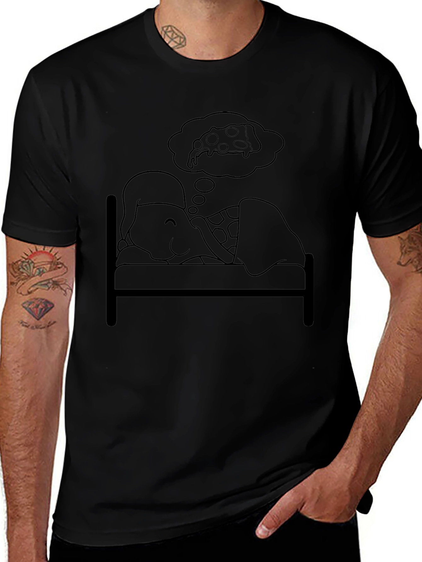 Turtle Pizza Dream T-Shirt - Funny Graphic Tee