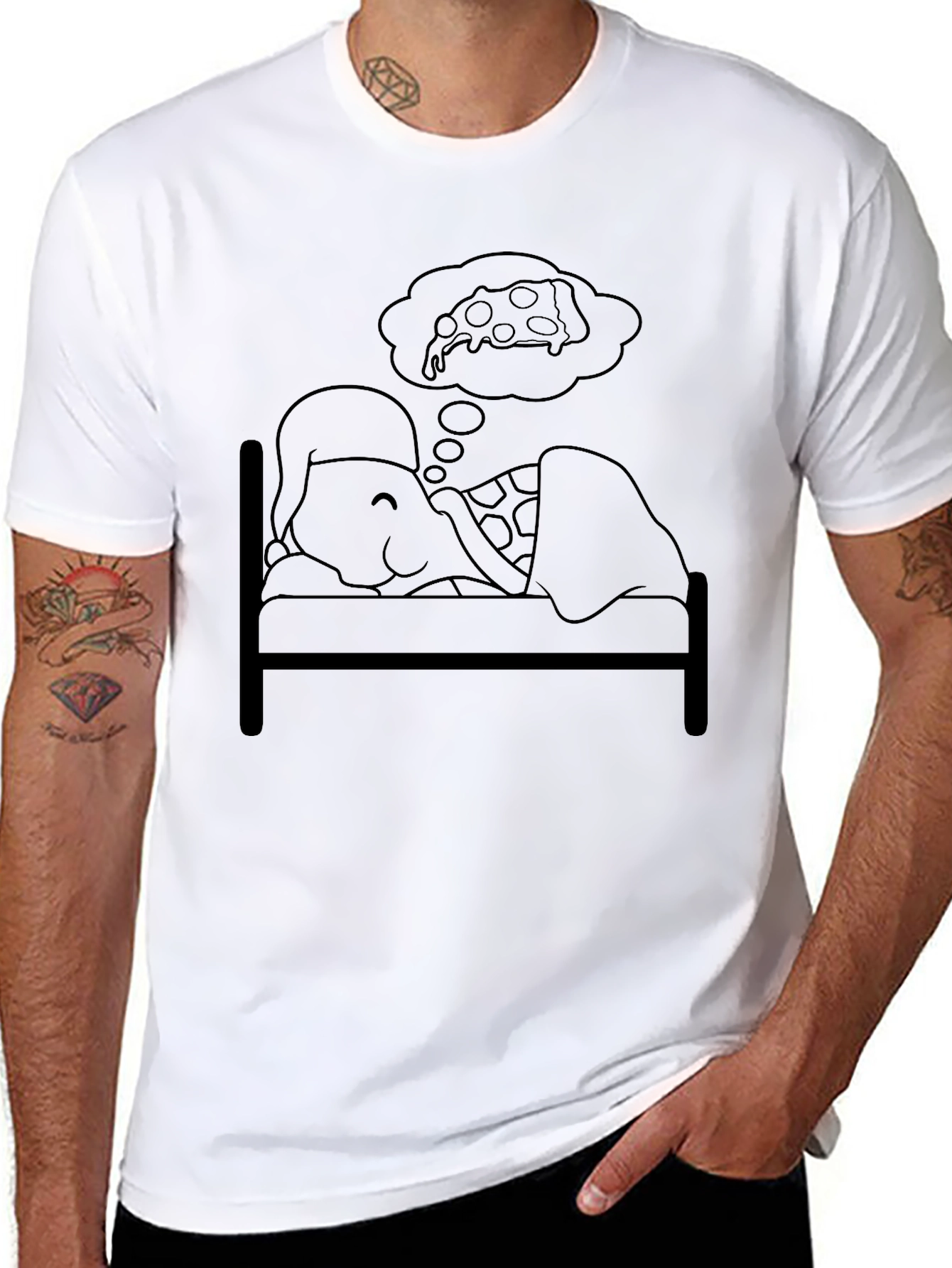 Turtle Pizza Dream T-Shirt - Funny Graphic Tee