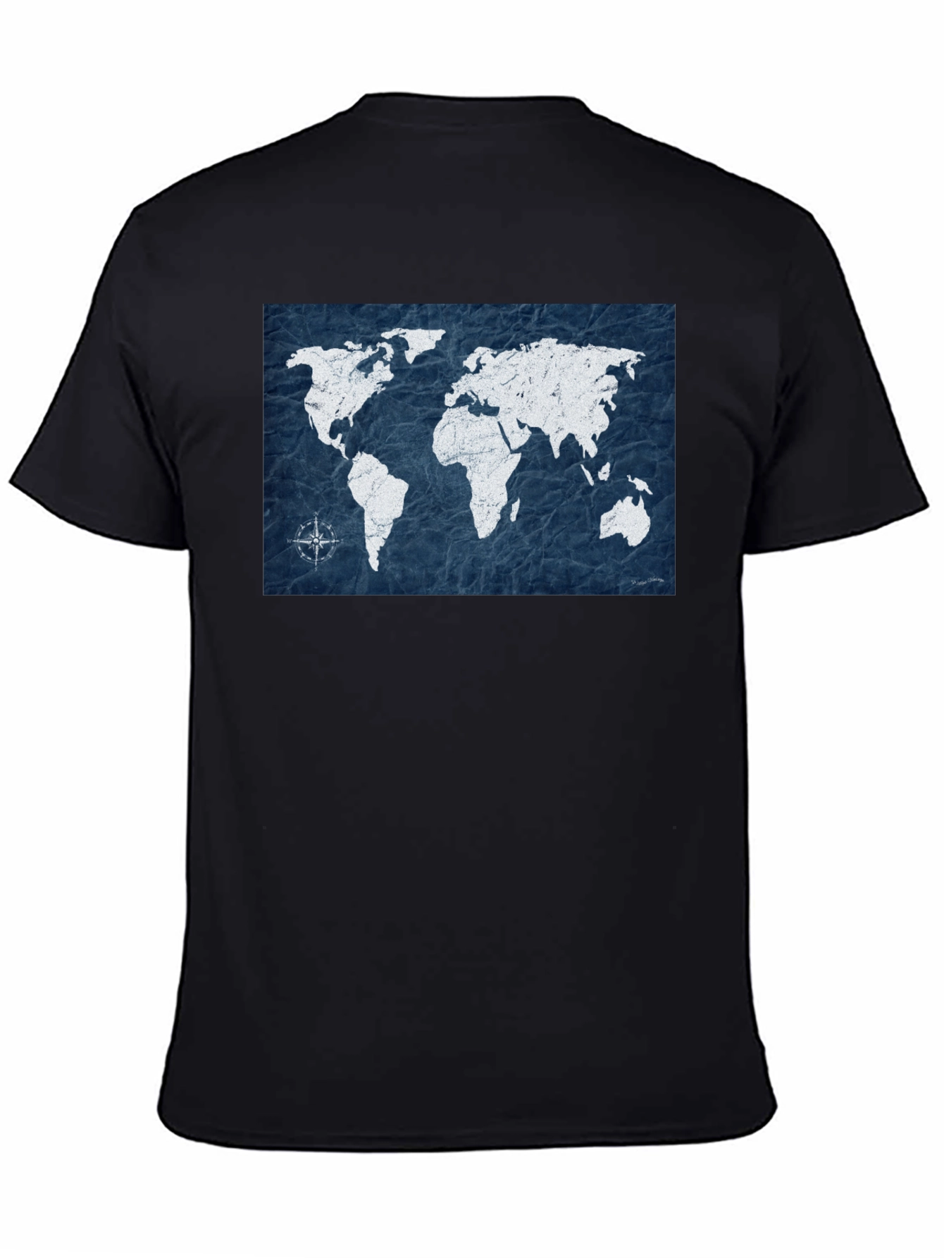 World Map Graphic Tee - Travel Adventure Style
