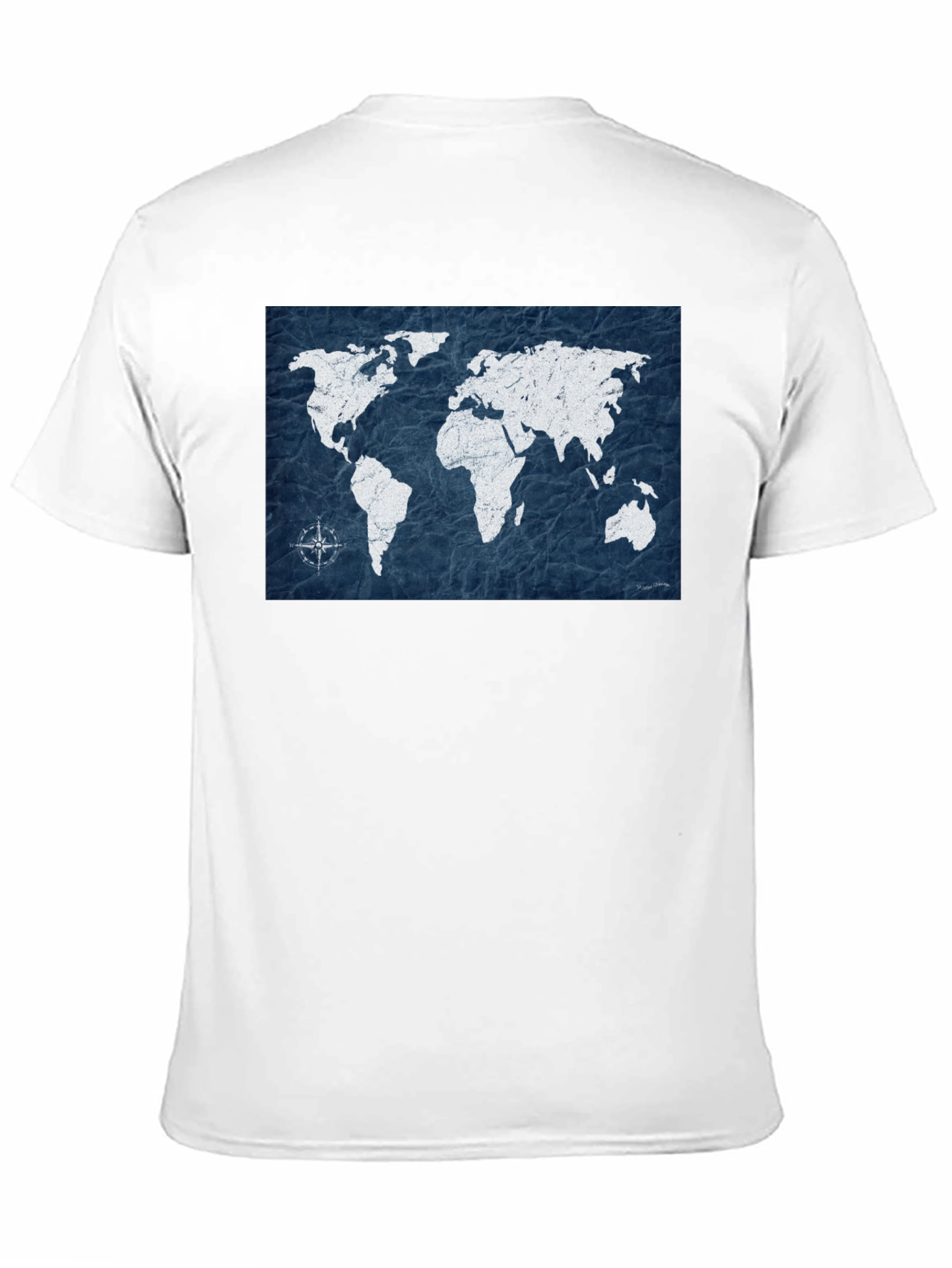 World Map Graphic Tee - Travel Adventure Style