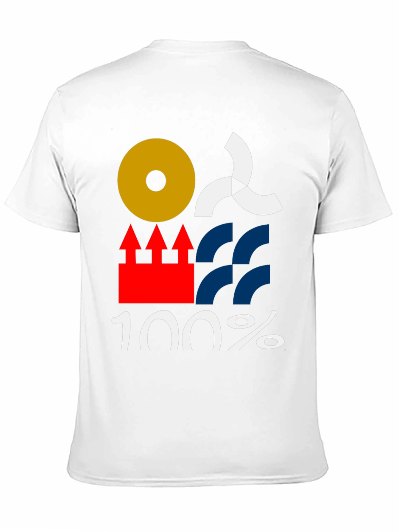 Abstract Graphic Tee - 100% Cotton Black T-Shirt