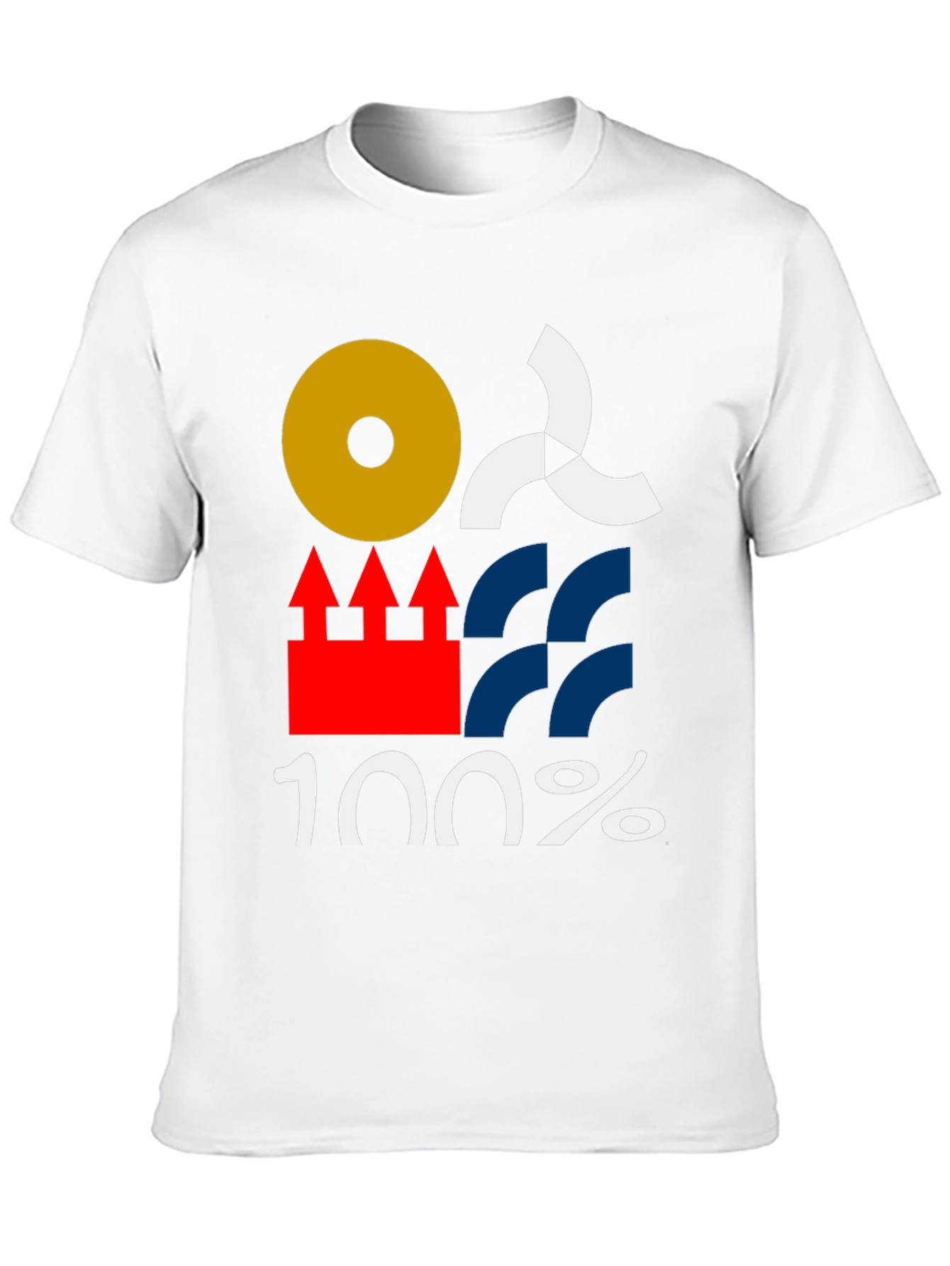 Abstract Graphic Tee - 100% Cotton Black T-Shirt