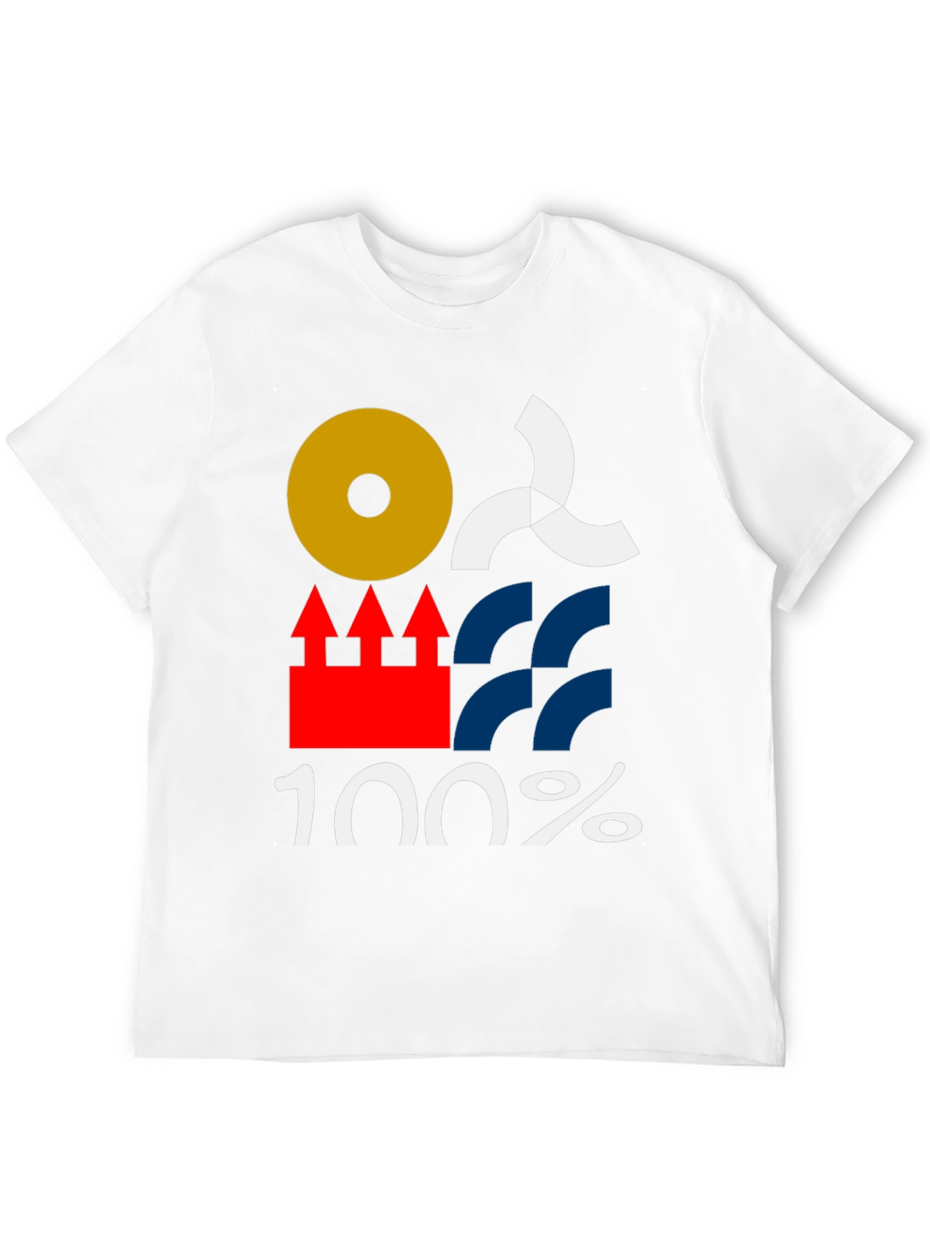 Abstract Graphic Tee - 100% Cotton Black T-Shirt