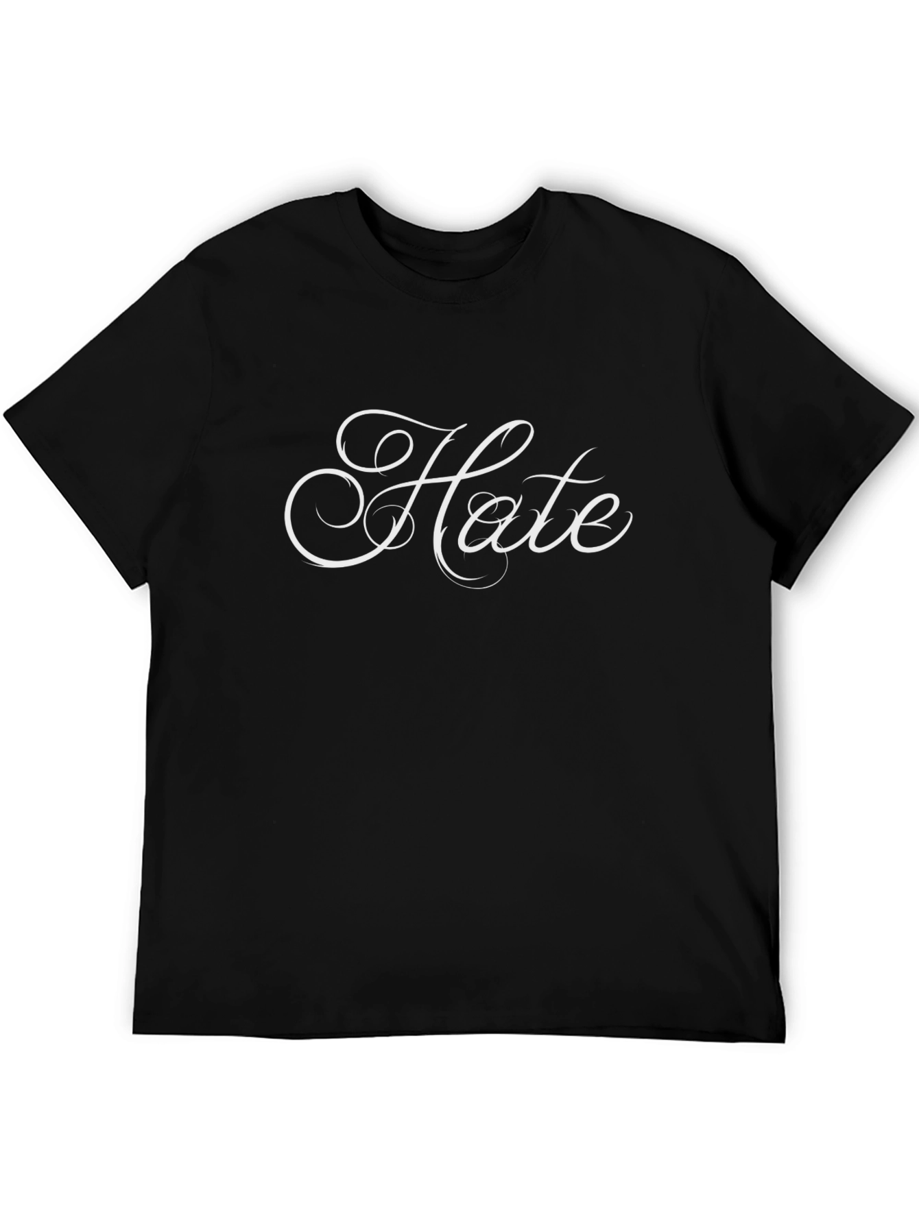 Hate Script Black T-Shirt