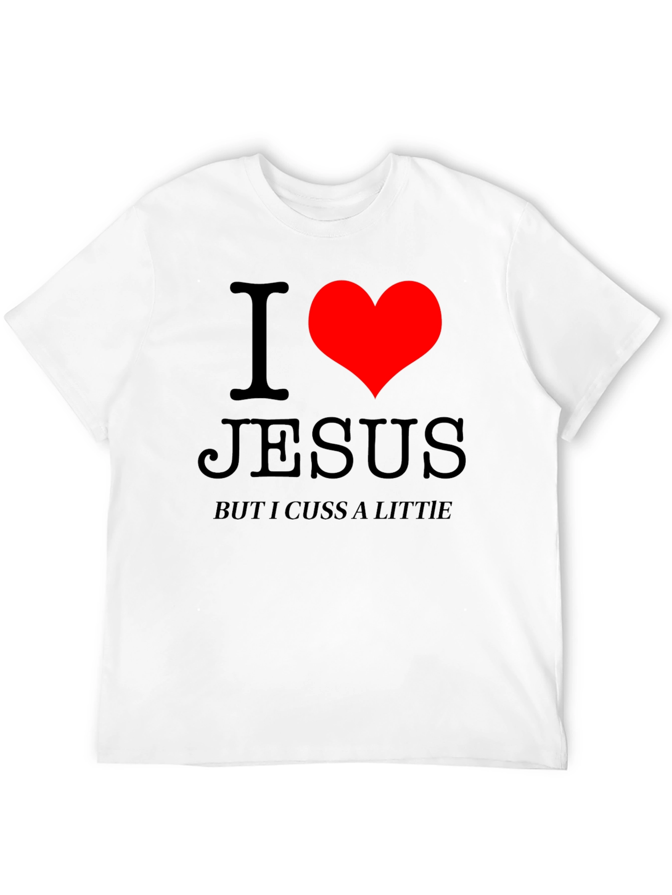I Heart Jesus Graphic Tee - Cuss a Little