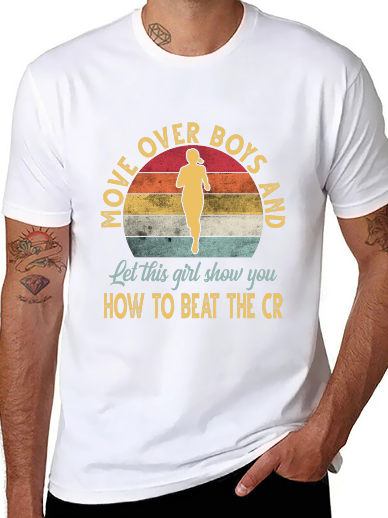 Move Over Boys T-Shirt - Runner Girl Tee