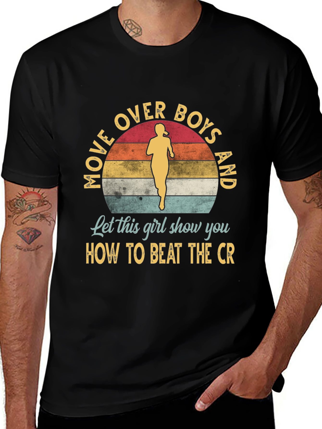 Move Over Boys T-Shirt - Runner Girl Tee
