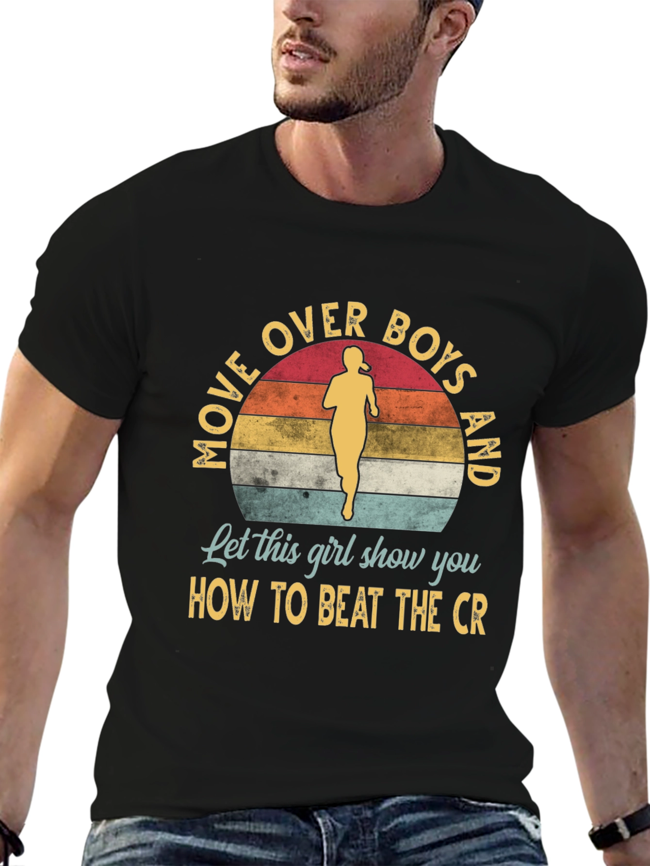 Move Over Boys T-Shirt - Runner Girl Tee