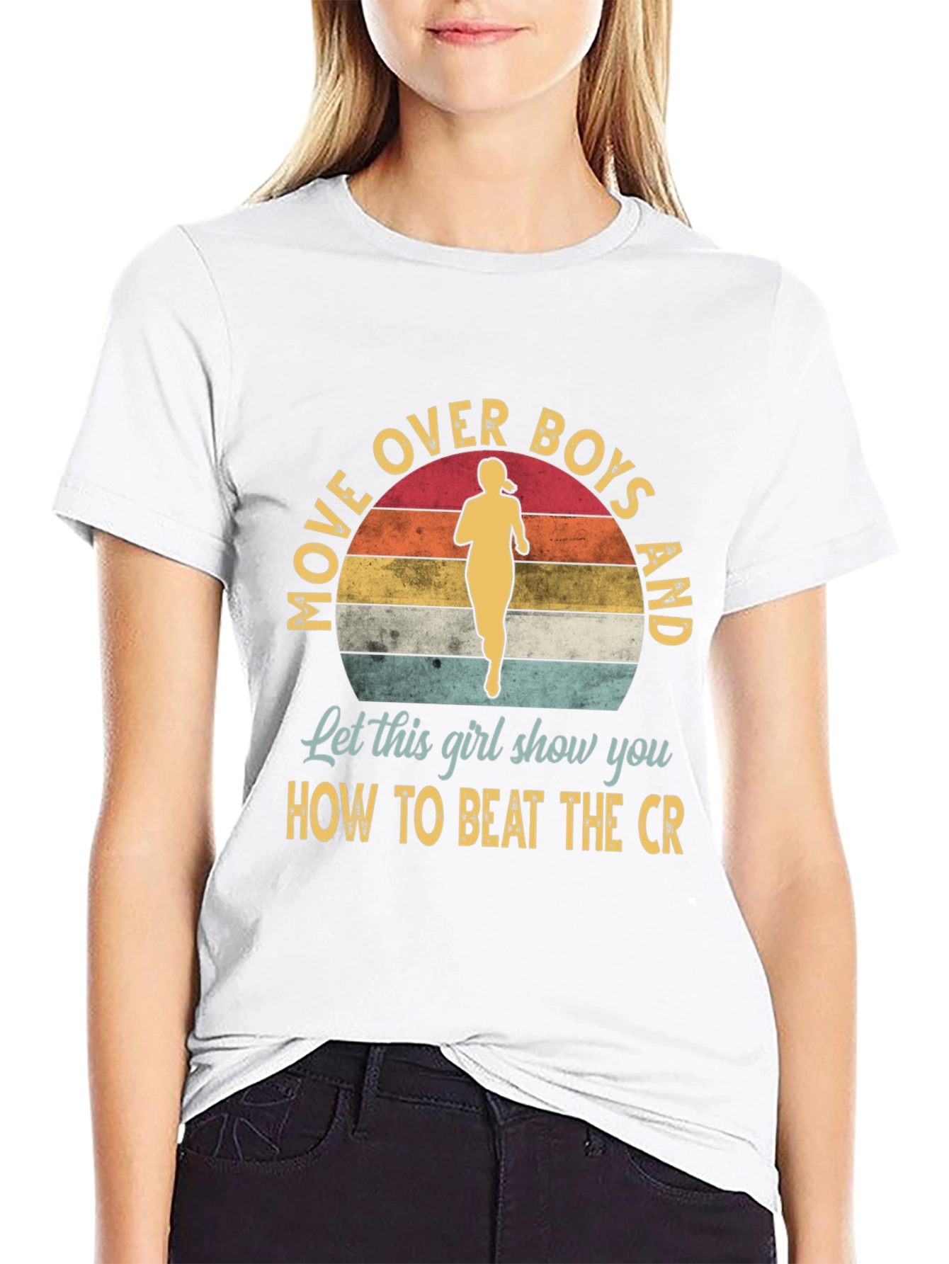 Move Over Boys T-Shirt - Runner Girl Tee