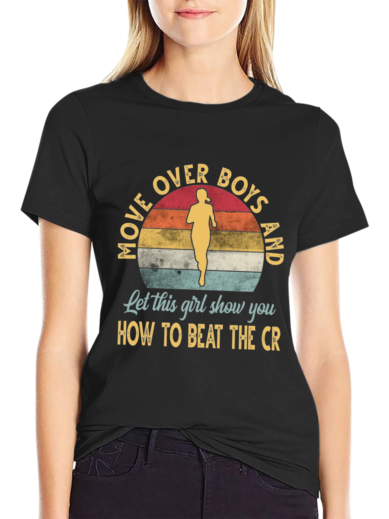 Move Over Boys T-Shirt - Runner Girl Tee