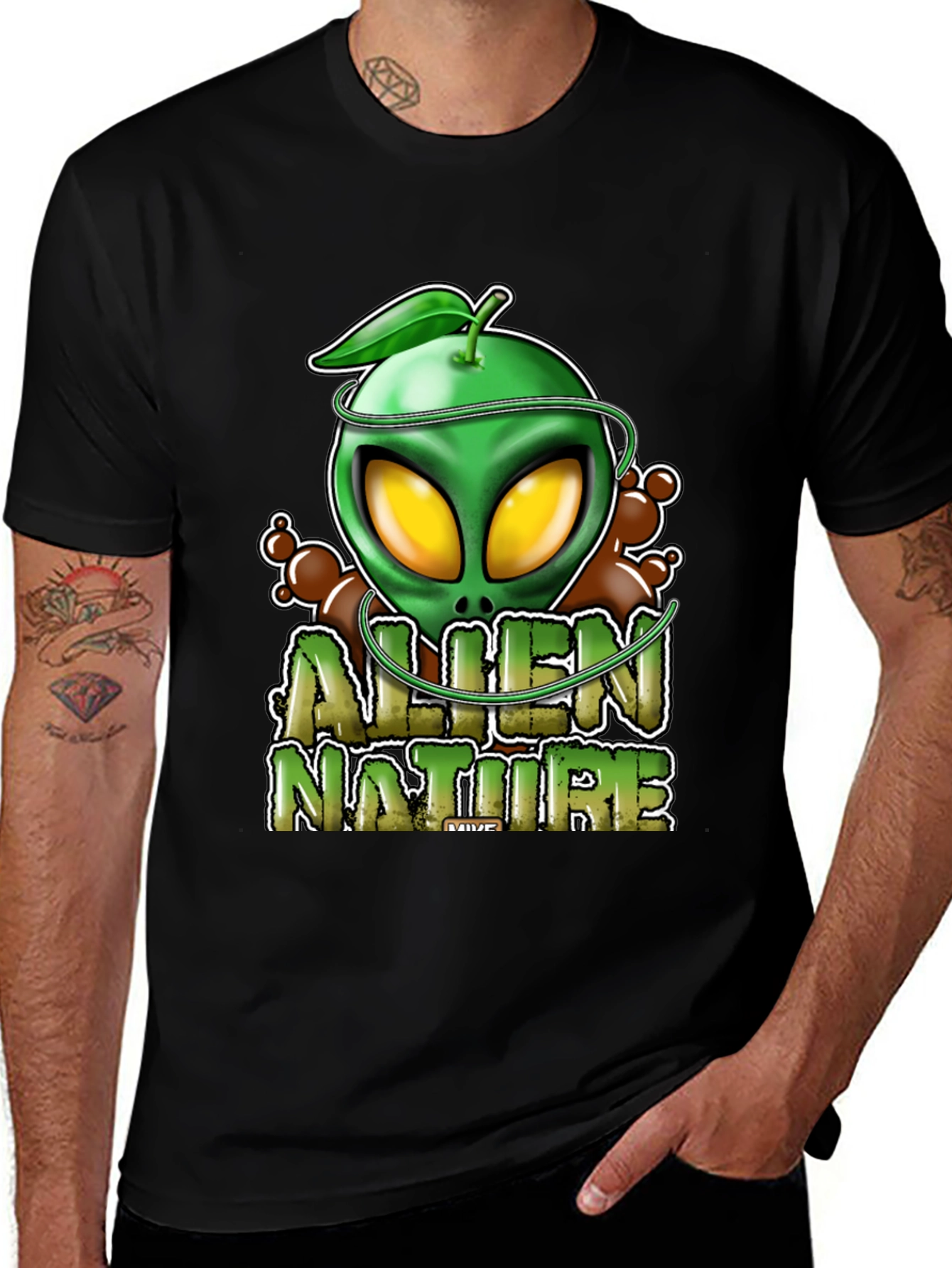 Alien Nature Black T-Shirt