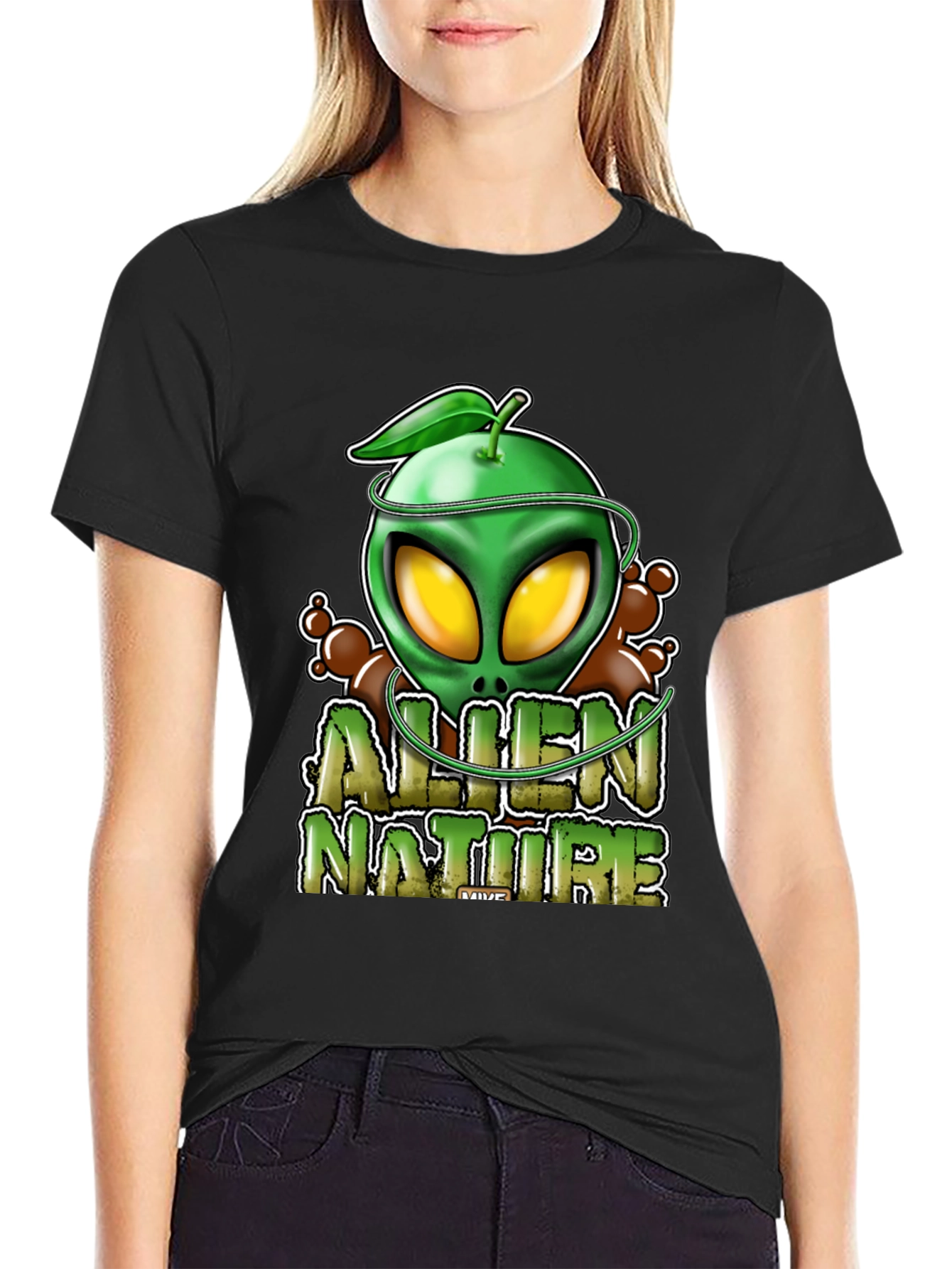 Alien Nature Black T-Shirt