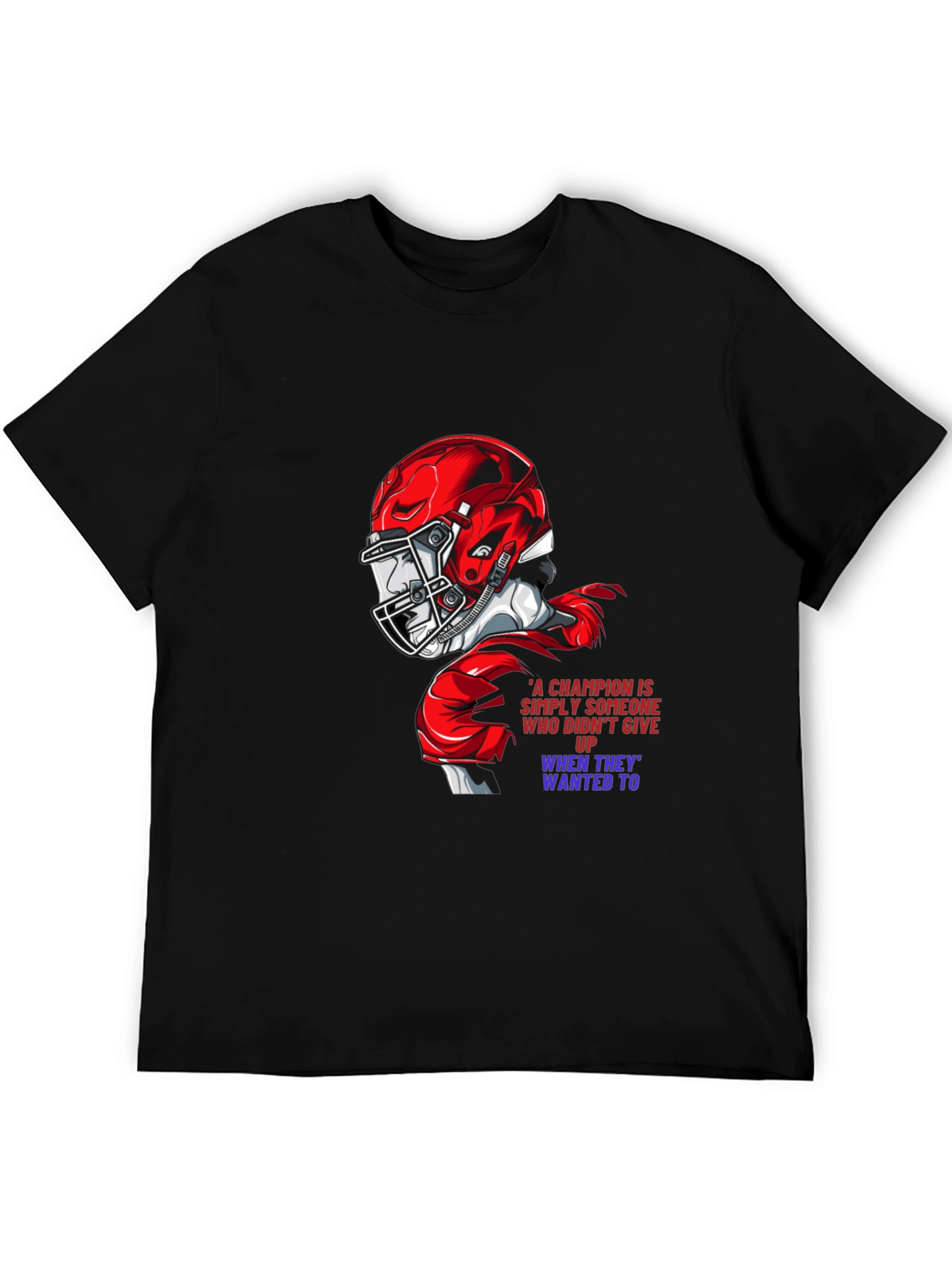 Champion Football Graphic Tee - Never Give Up