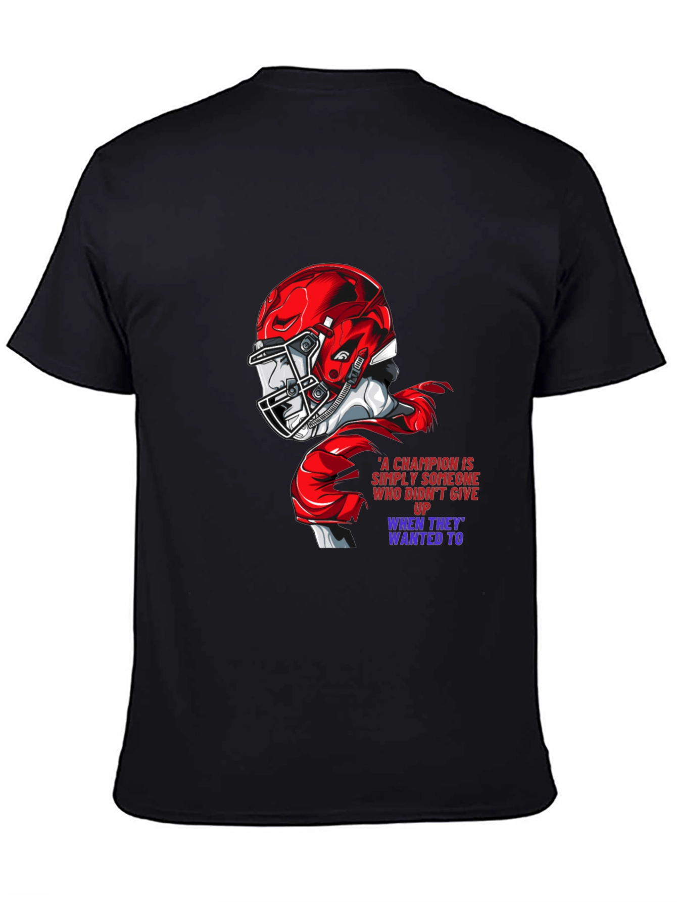 Champion Football Graphic Tee - Never Give Up