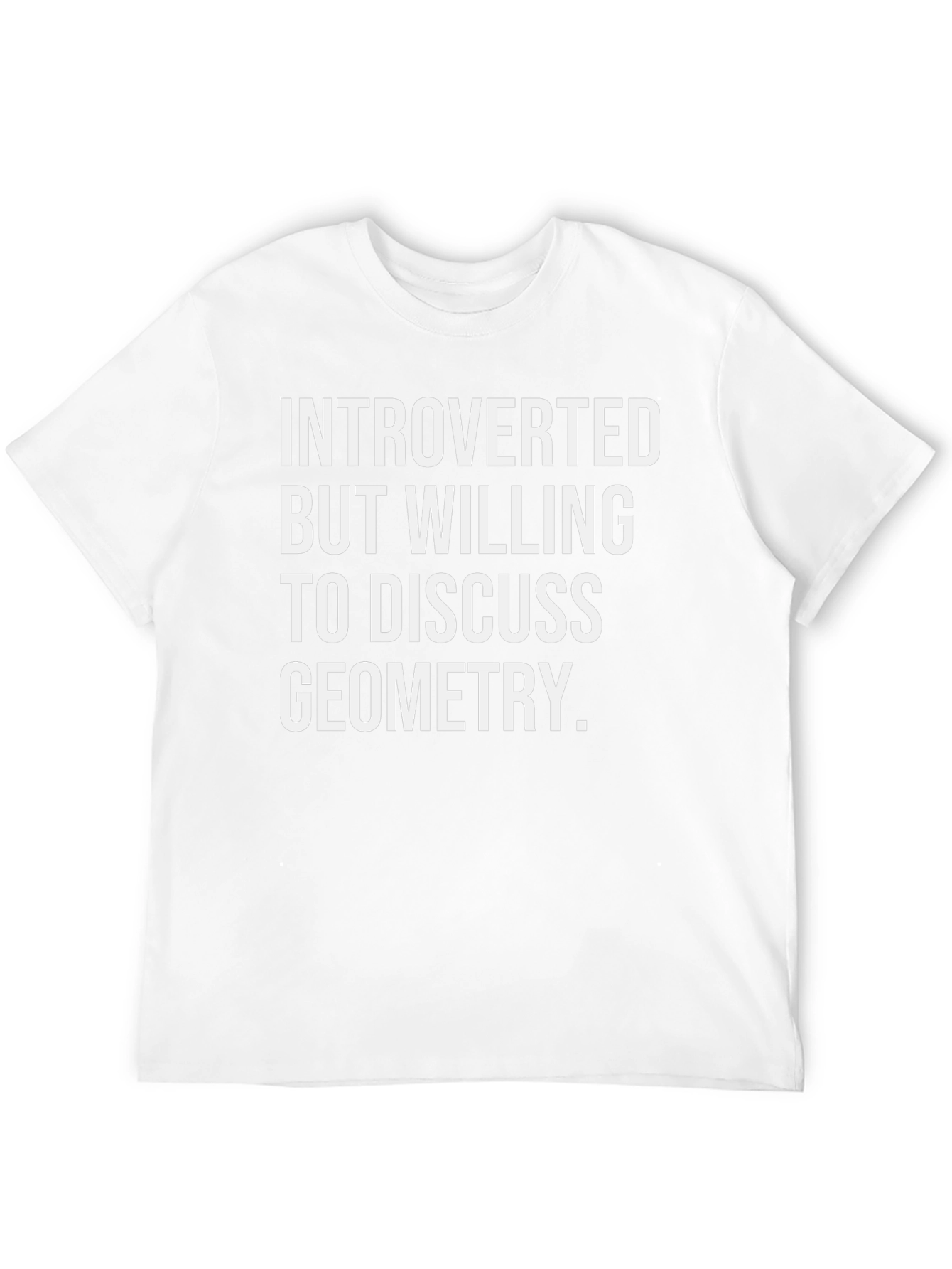 Introverted Geometry Fan T-Shirt - Black