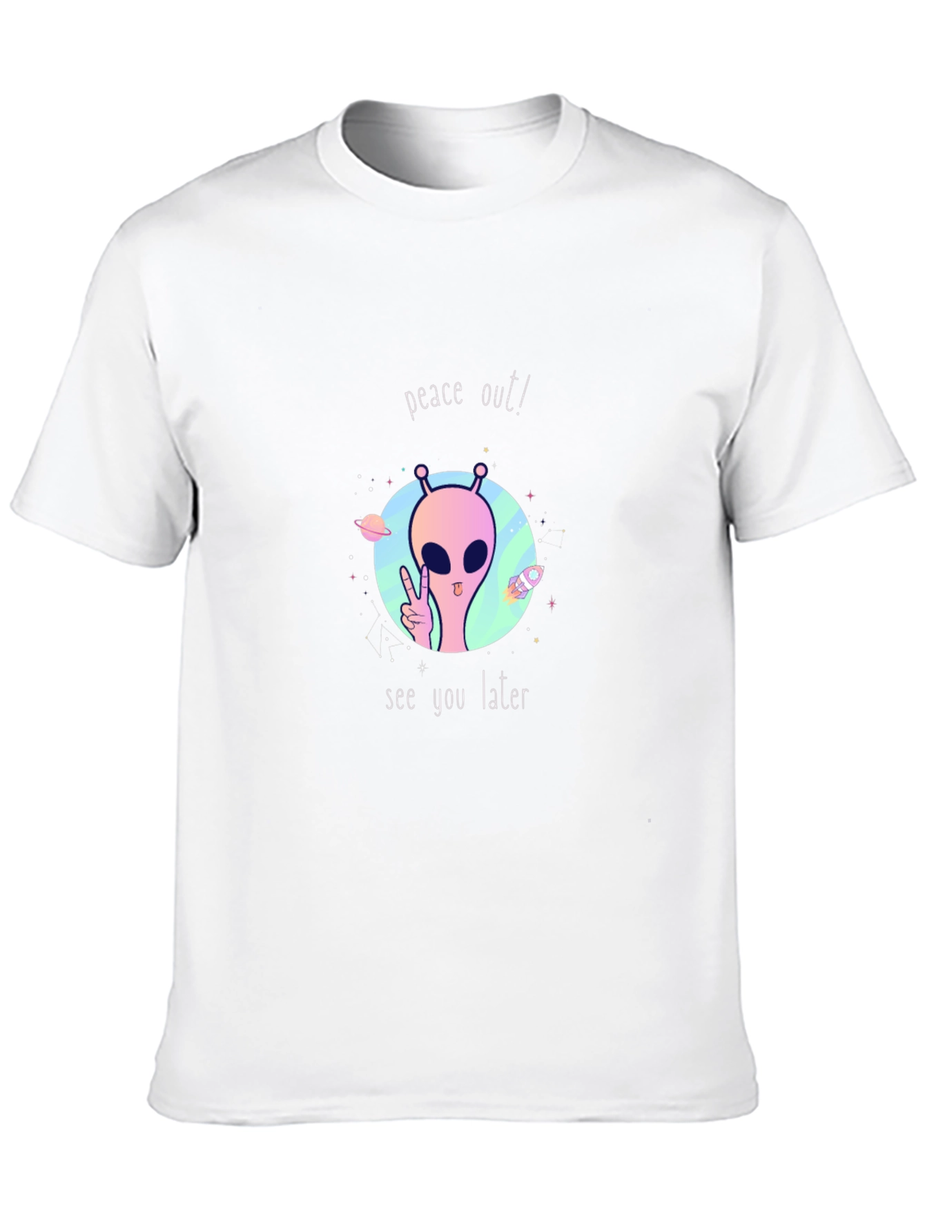 Peace Out Alien Graphic Tee