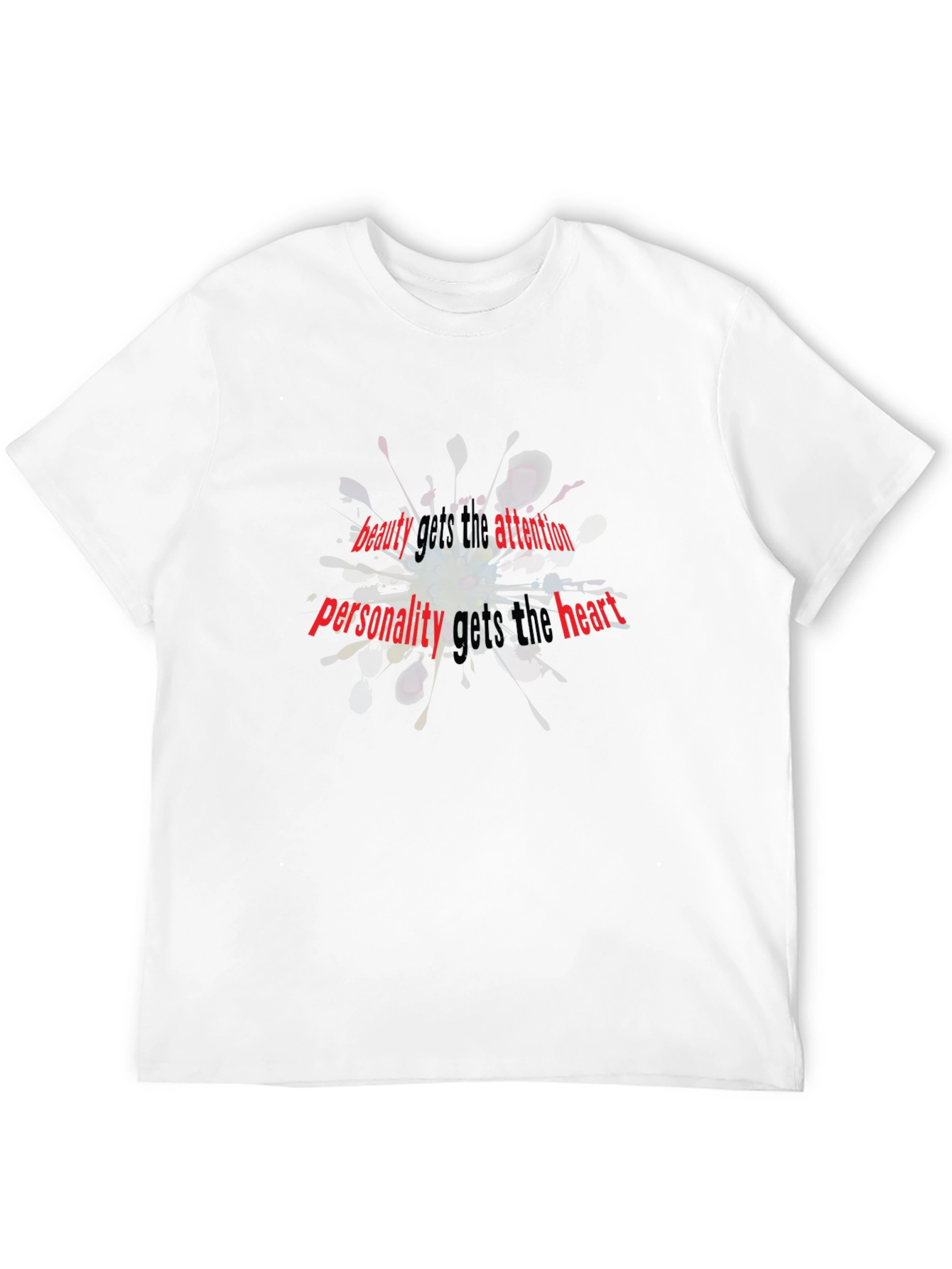 Beauty & Personality Graphic T-Shirt - Black