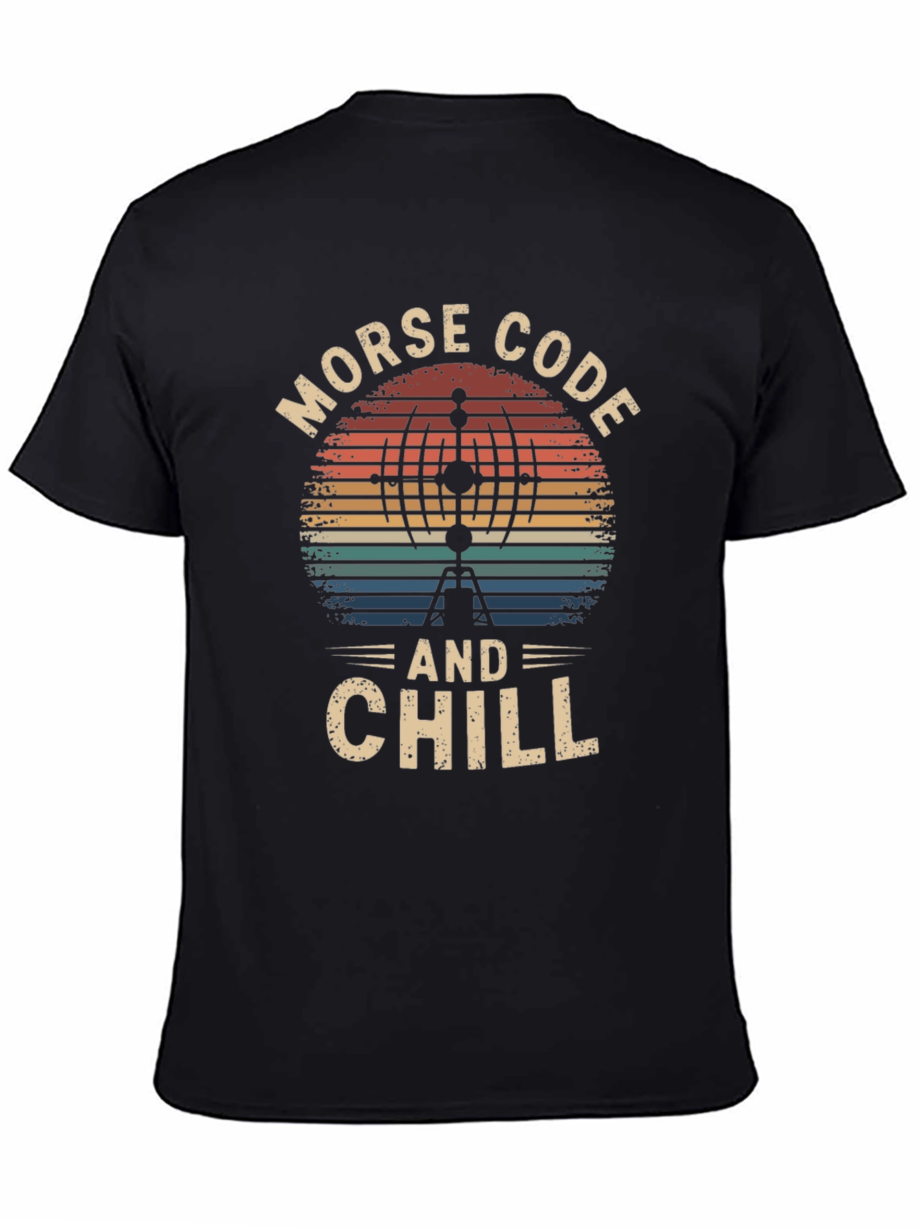Morse Code and Chill Retro T-Shirt