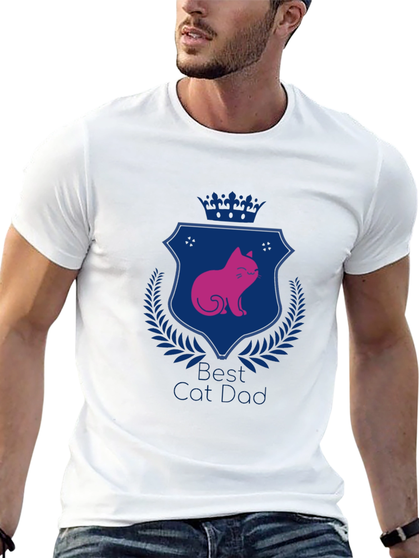 Best Cat Dad T-Shirt - Stylish Graphic Tee