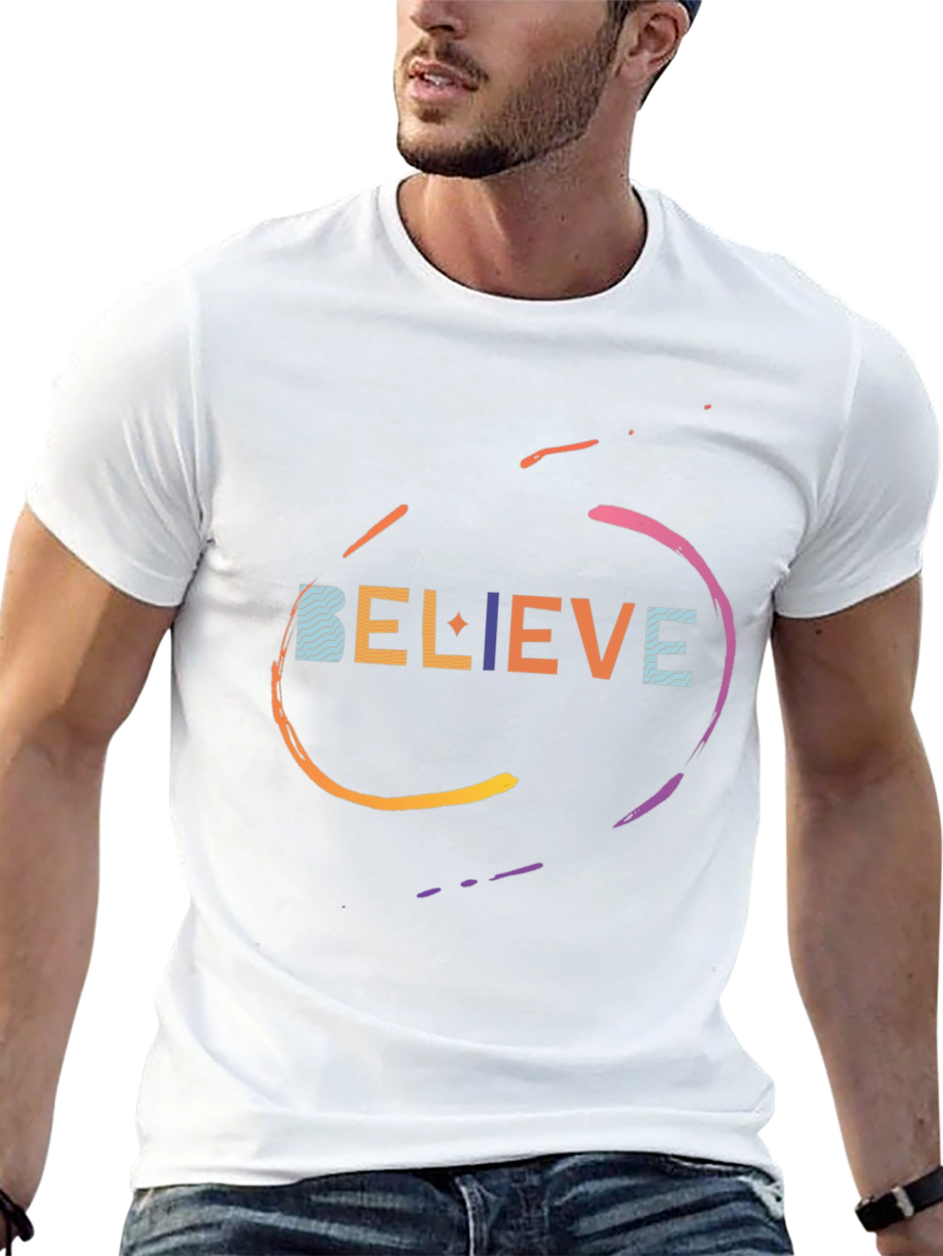 Believe Graphic Tee - Stylish & Motivational T-Shirt