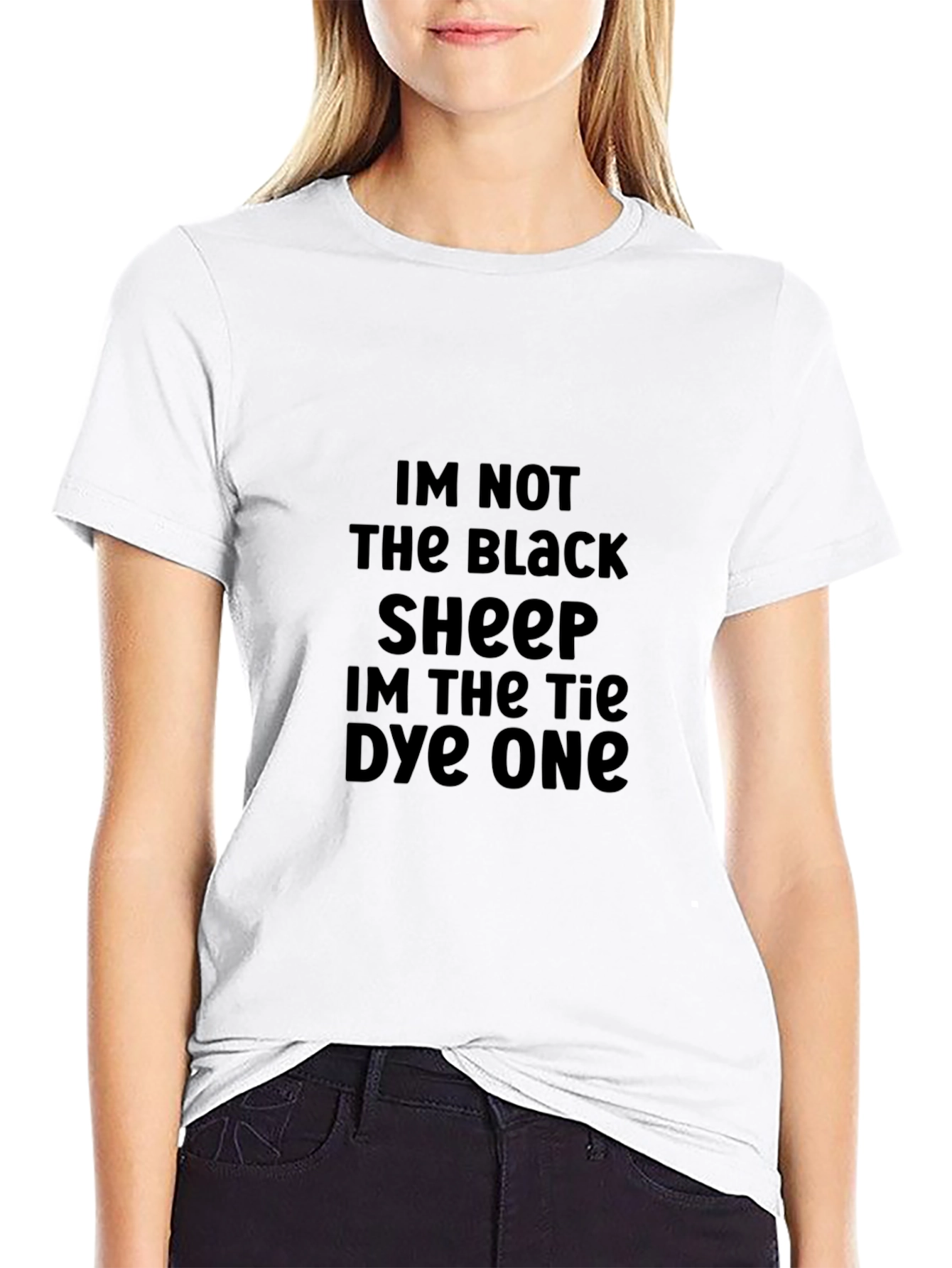 Black Im Not The Black Sheep Graphic Tee
