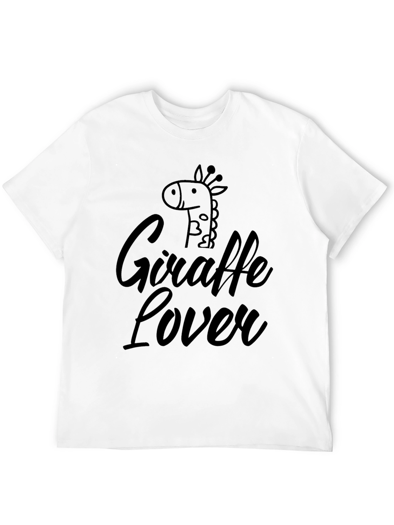 Giraffe Lover Black T-Shirt - Stylish Casual Tee