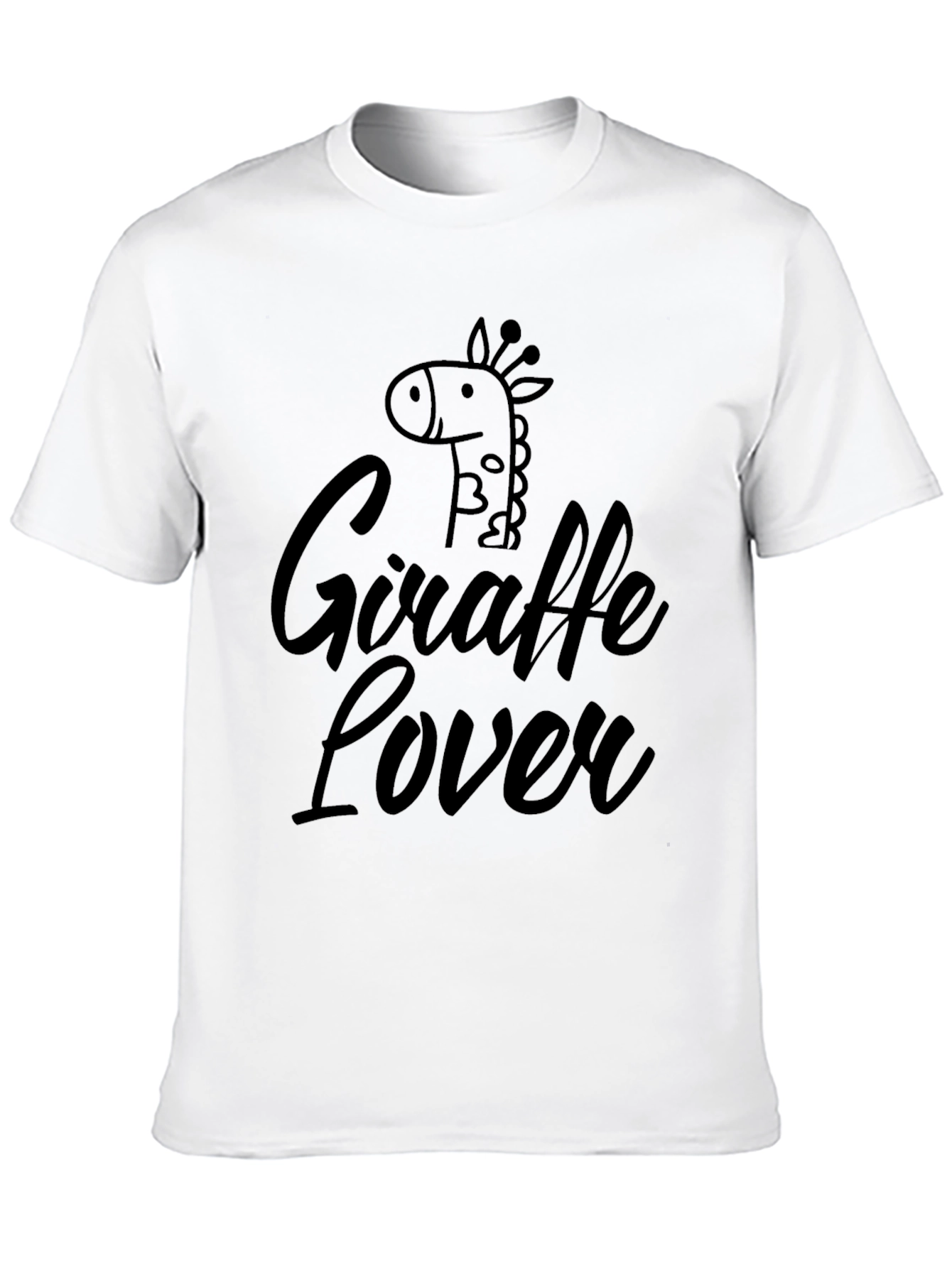 Giraffe Lover Black T-Shirt - Stylish Casual Tee