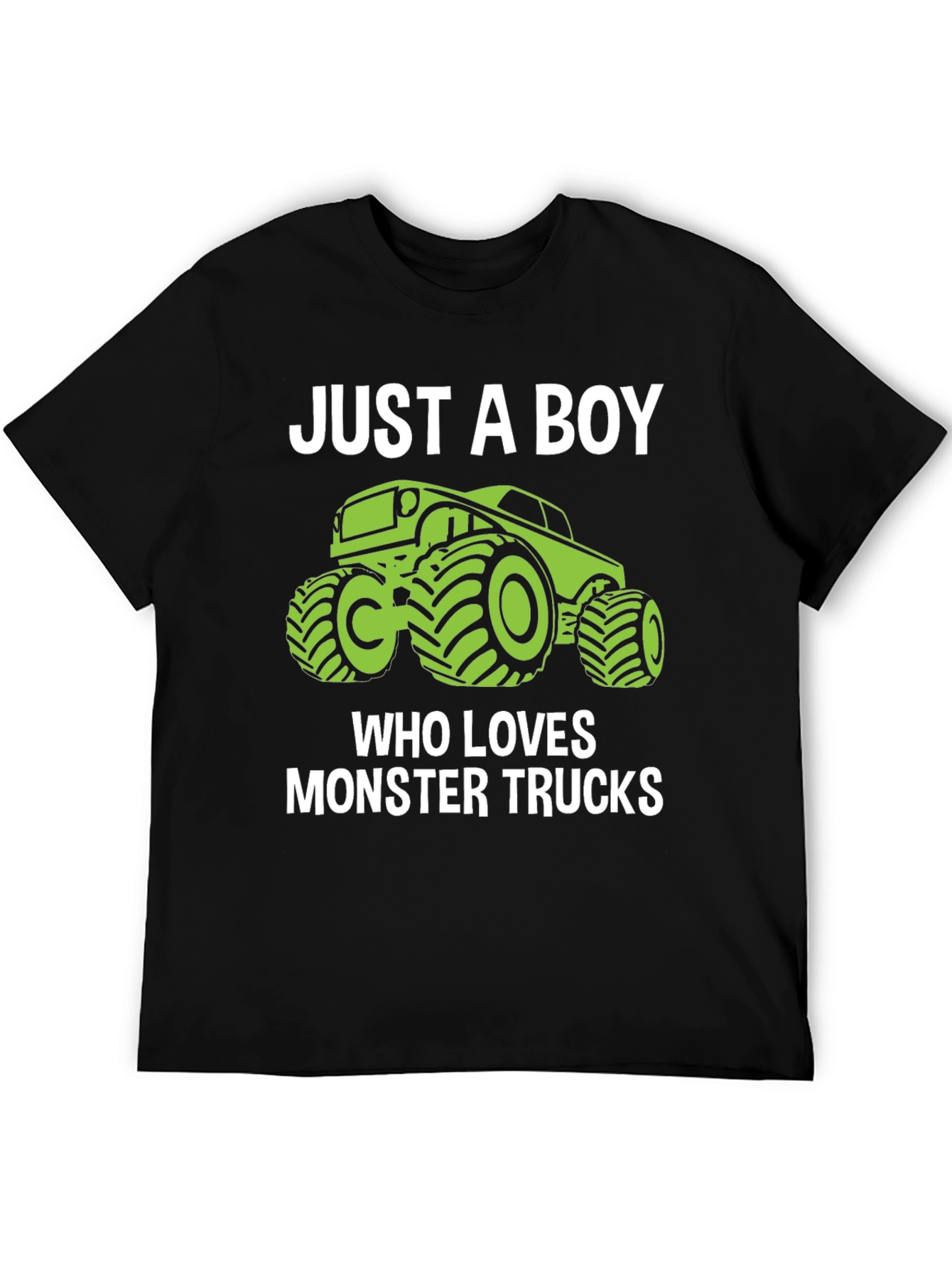 Just A Boy Who Loves Monster Trucks T-Shirt