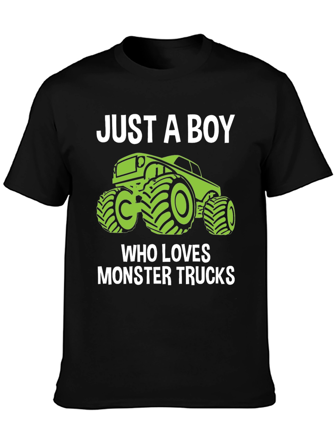 Just A Boy Who Loves Monster Trucks T-Shirt