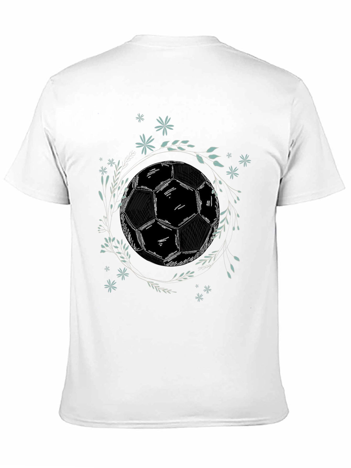 Soccer Ball Graphic Tee - Stylish Black T-Shirt