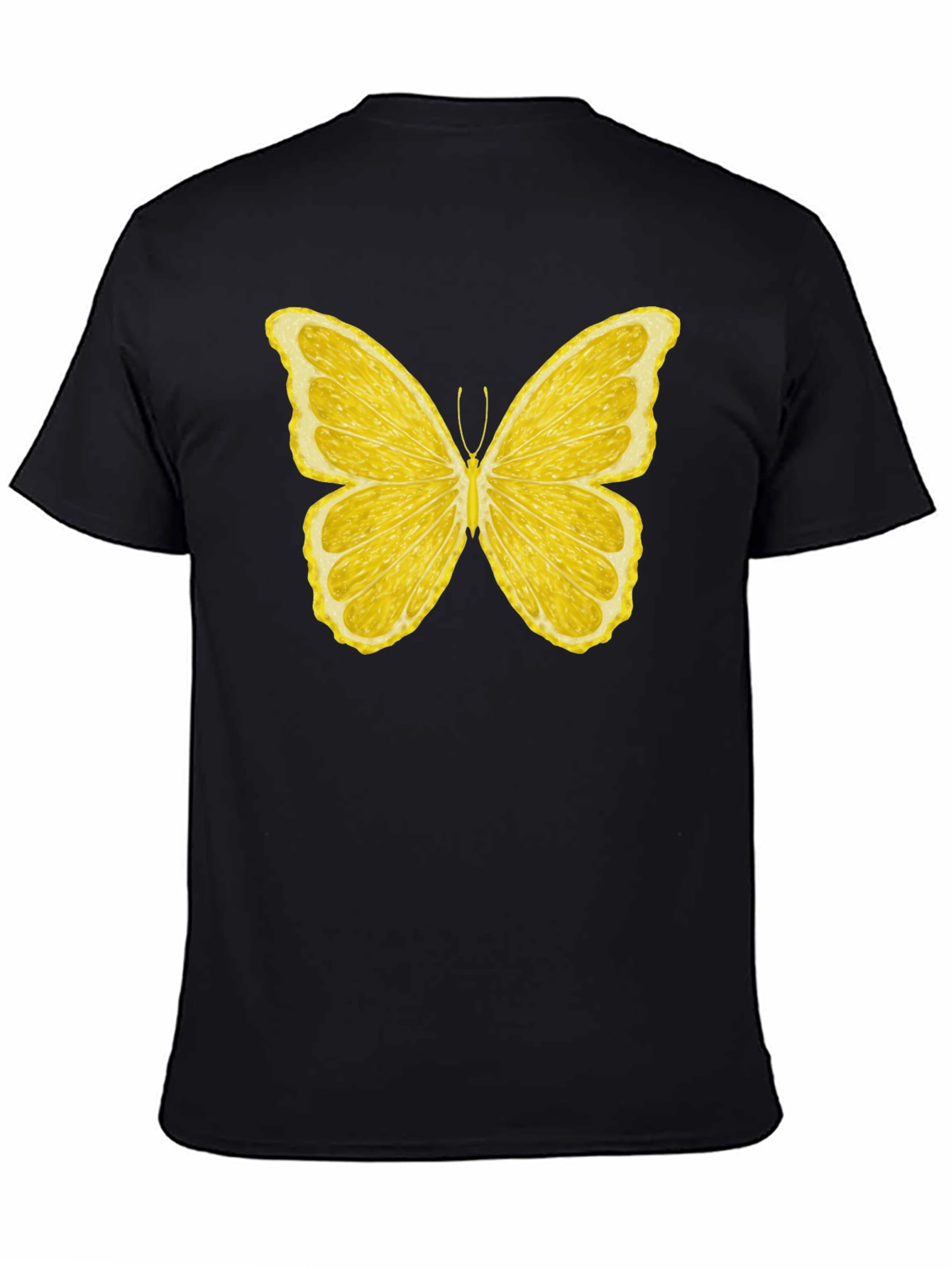 Lemon Butterfly Graphic T-Shirt