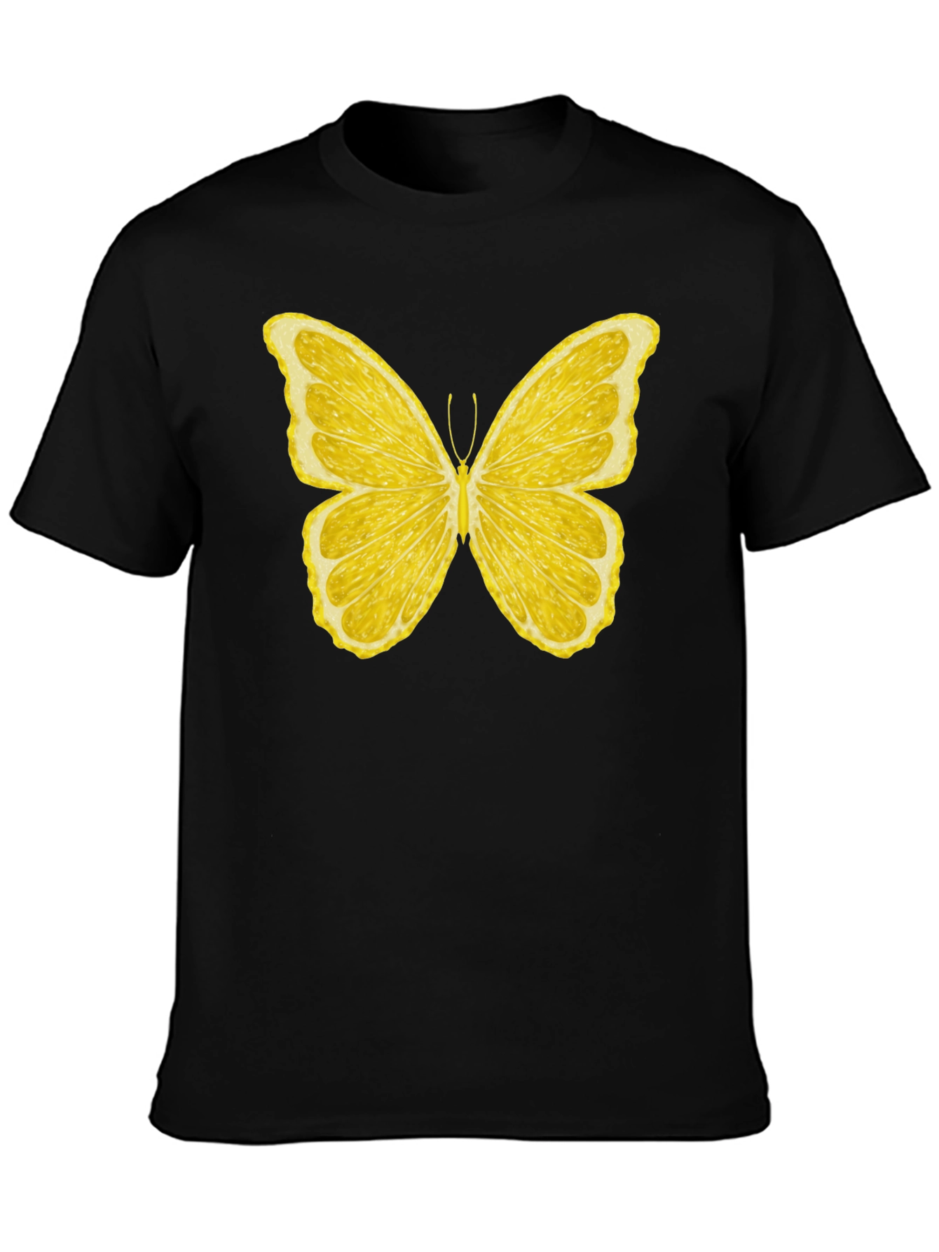 Lemon Butterfly Graphic T-Shirt