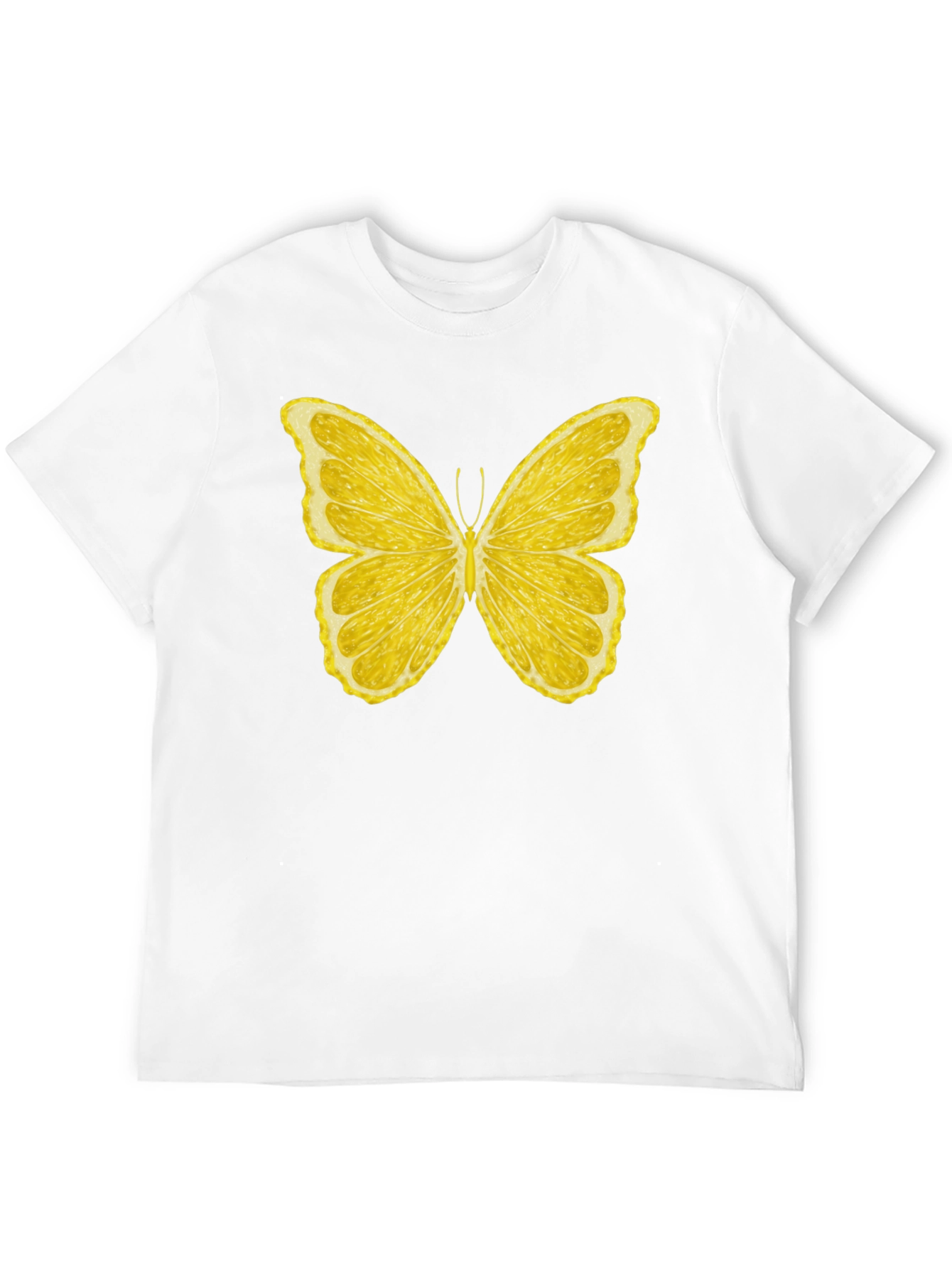 Lemon Butterfly Graphic T-Shirt