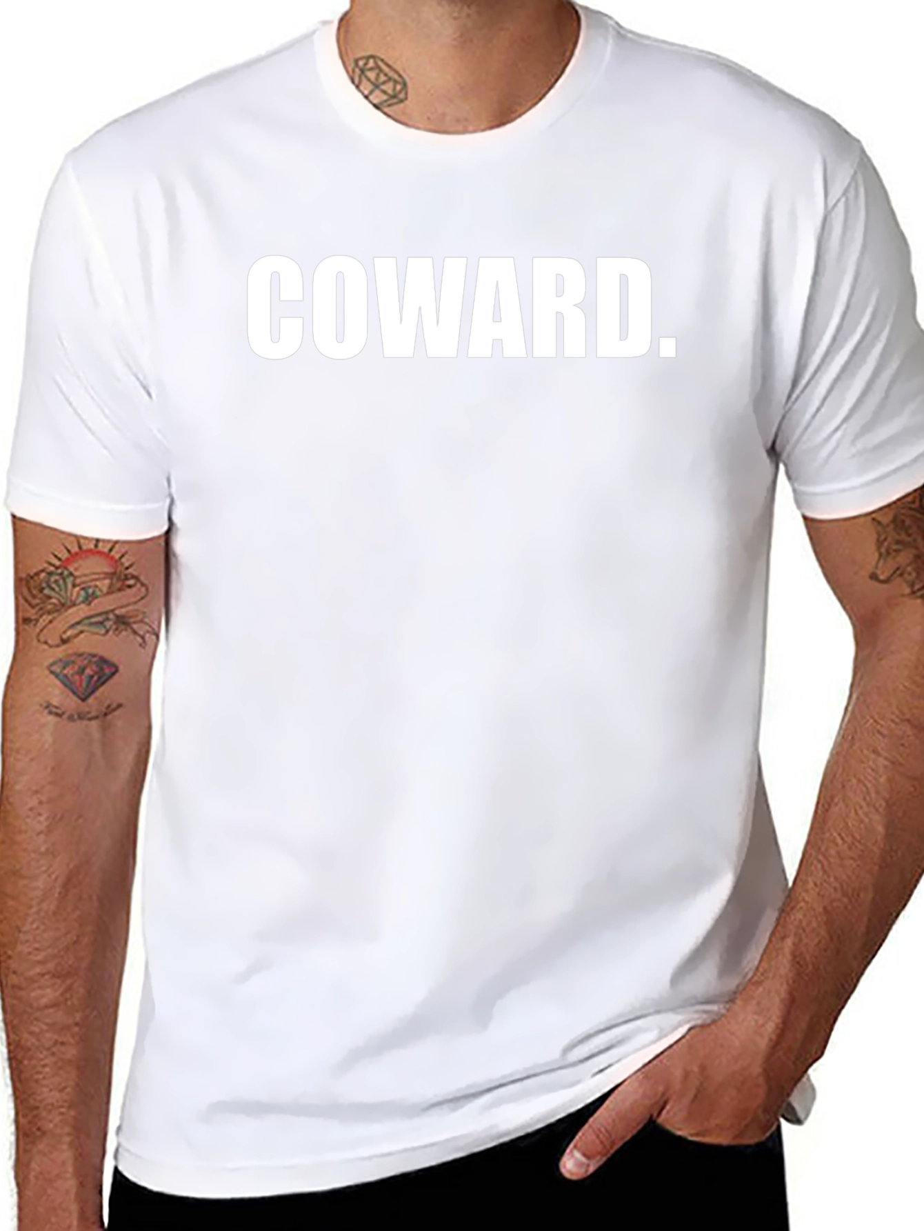 Coward Statement Graphic T-Shirt