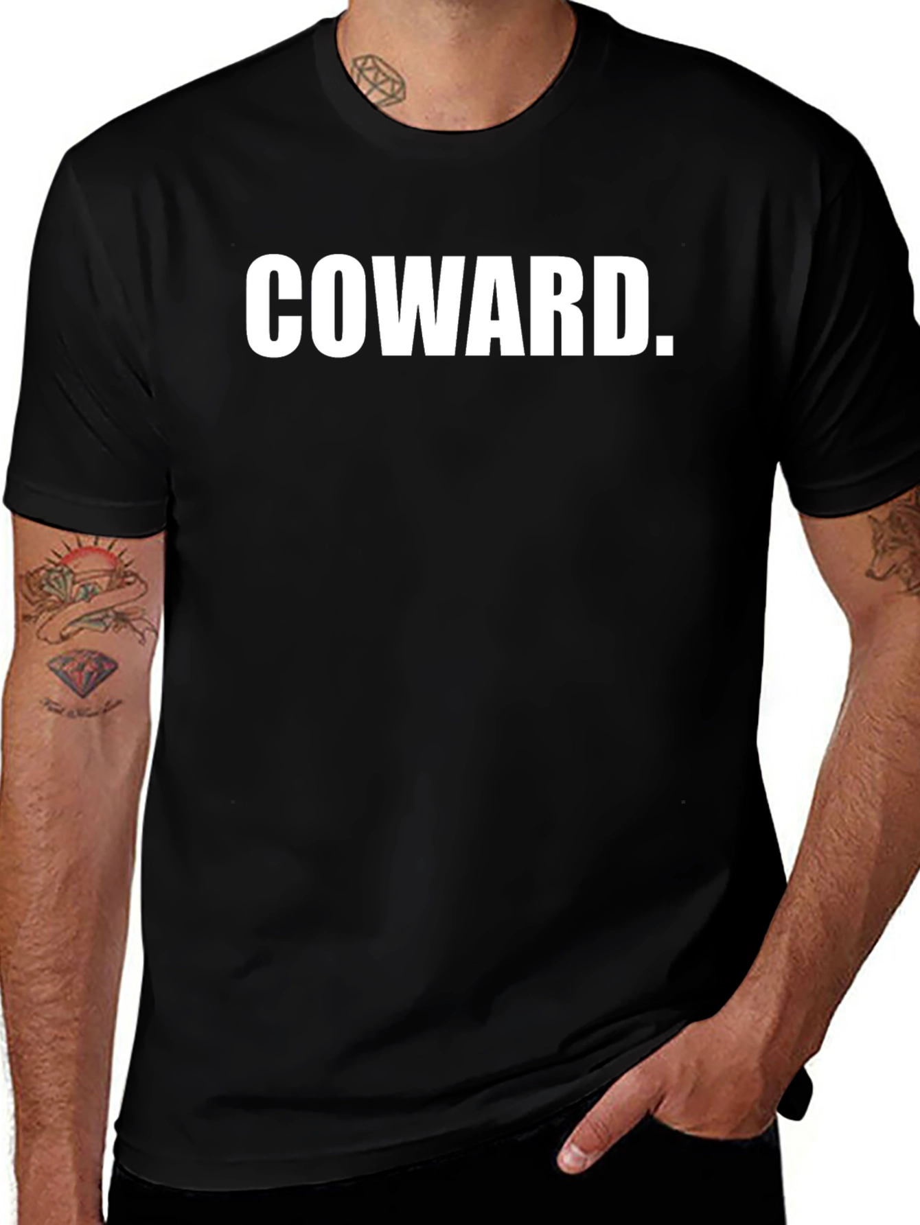 Coward Statement Graphic T-Shirt